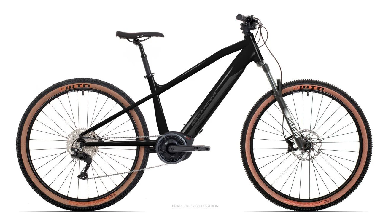 black battery powered bicycle