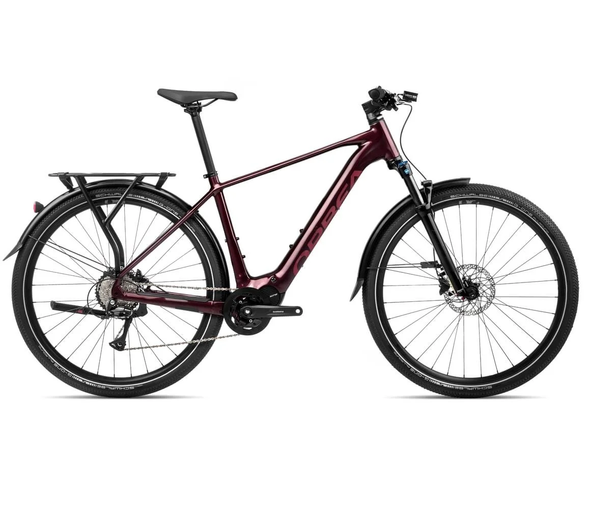 dark red ebicycle