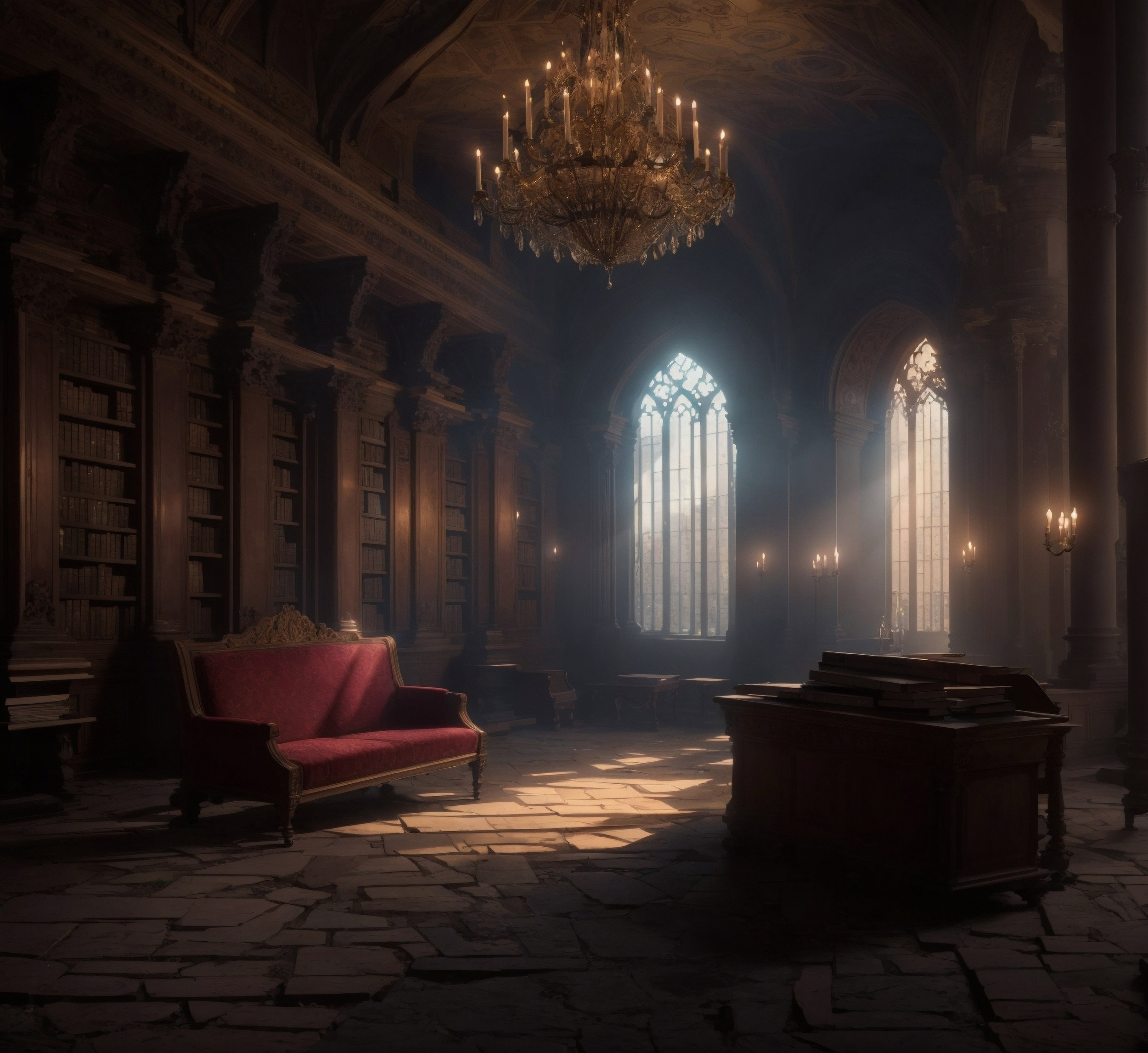 Echoes of the abandoned library