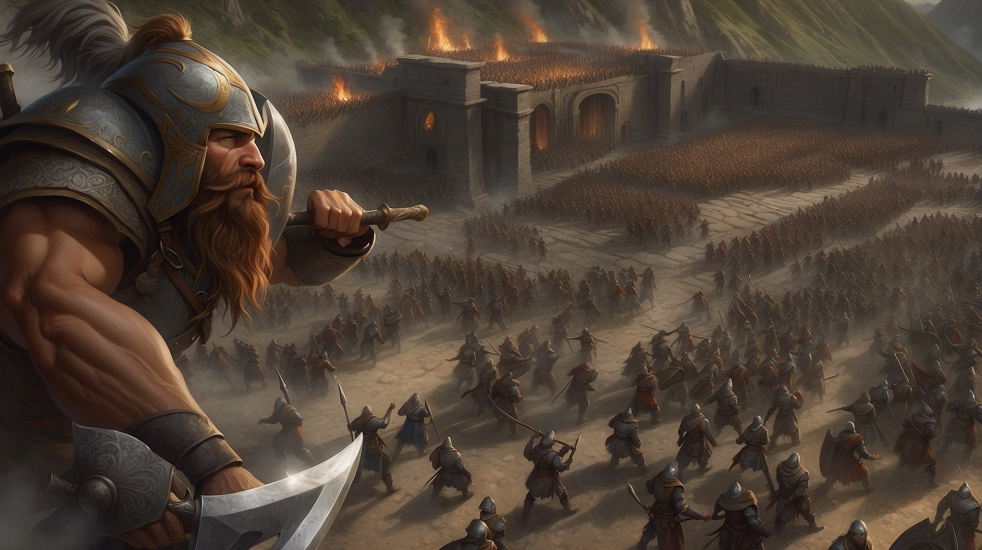 Epic Battles in High Fantasy: A Fusion of Magic and Might 8 Echoing Battleground