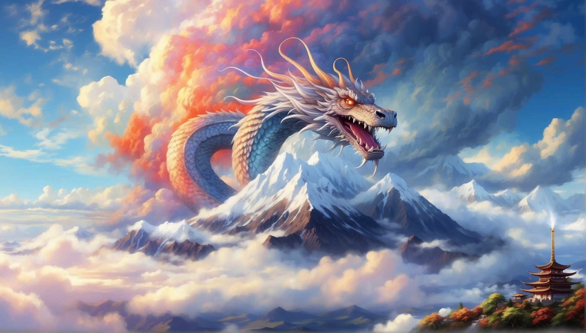 High Fantasy and Mythology: Interwoven Realms of Magic and Lore 9 Heavenly Serpent