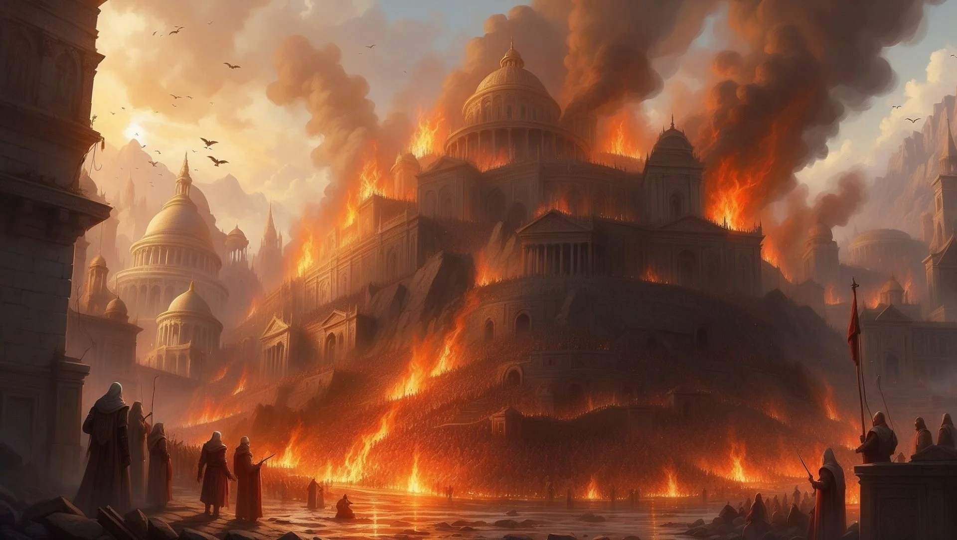 The Pyre of Forbidden Tomes: The Erasure of Knowledge