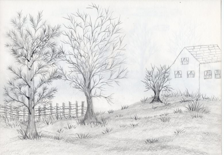 A Beginner's Drawing Tutorial for Landscape Sketching 13 Landscape Drawing