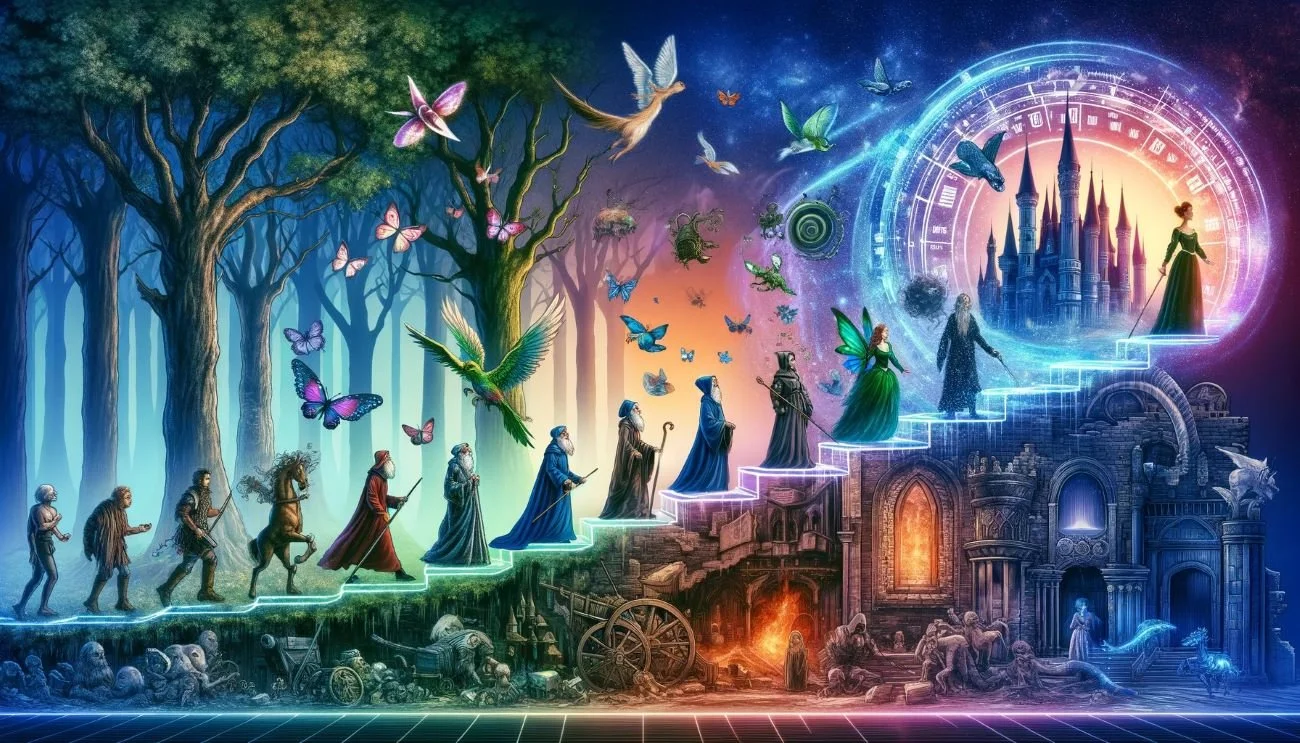 Evolution of Fairy Tales Through Time