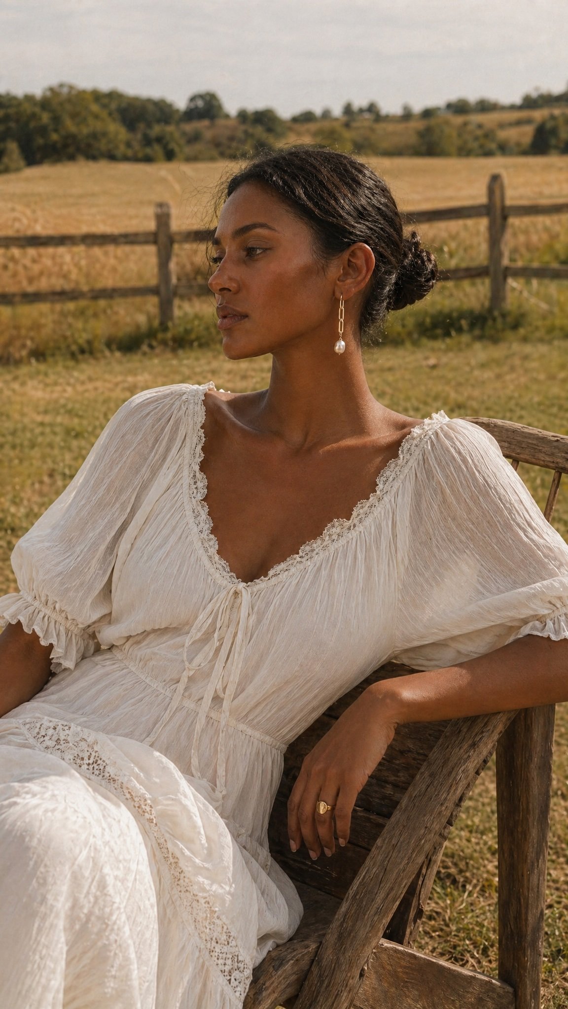 "Faith" Pearl Drop Earrings