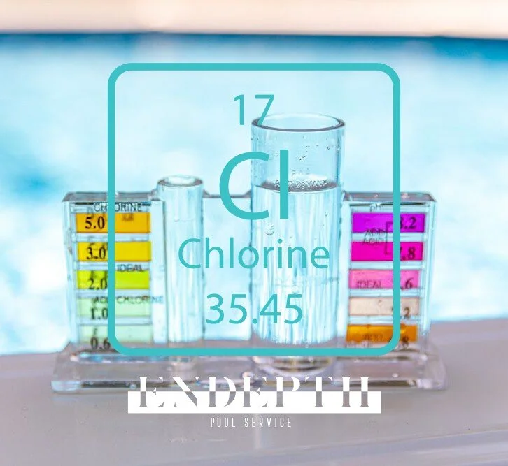 Chlorine is the unsung hero of pool hygiene. 🌊 It's not just a refreshing dip; it's a germ-fighting superhero, keeping your pool safe and crystal clear. 🦠✨
Let Endepth get it leveled up. 

#EndepthPool #Louisville #Bardstown #Lexington #PoolService