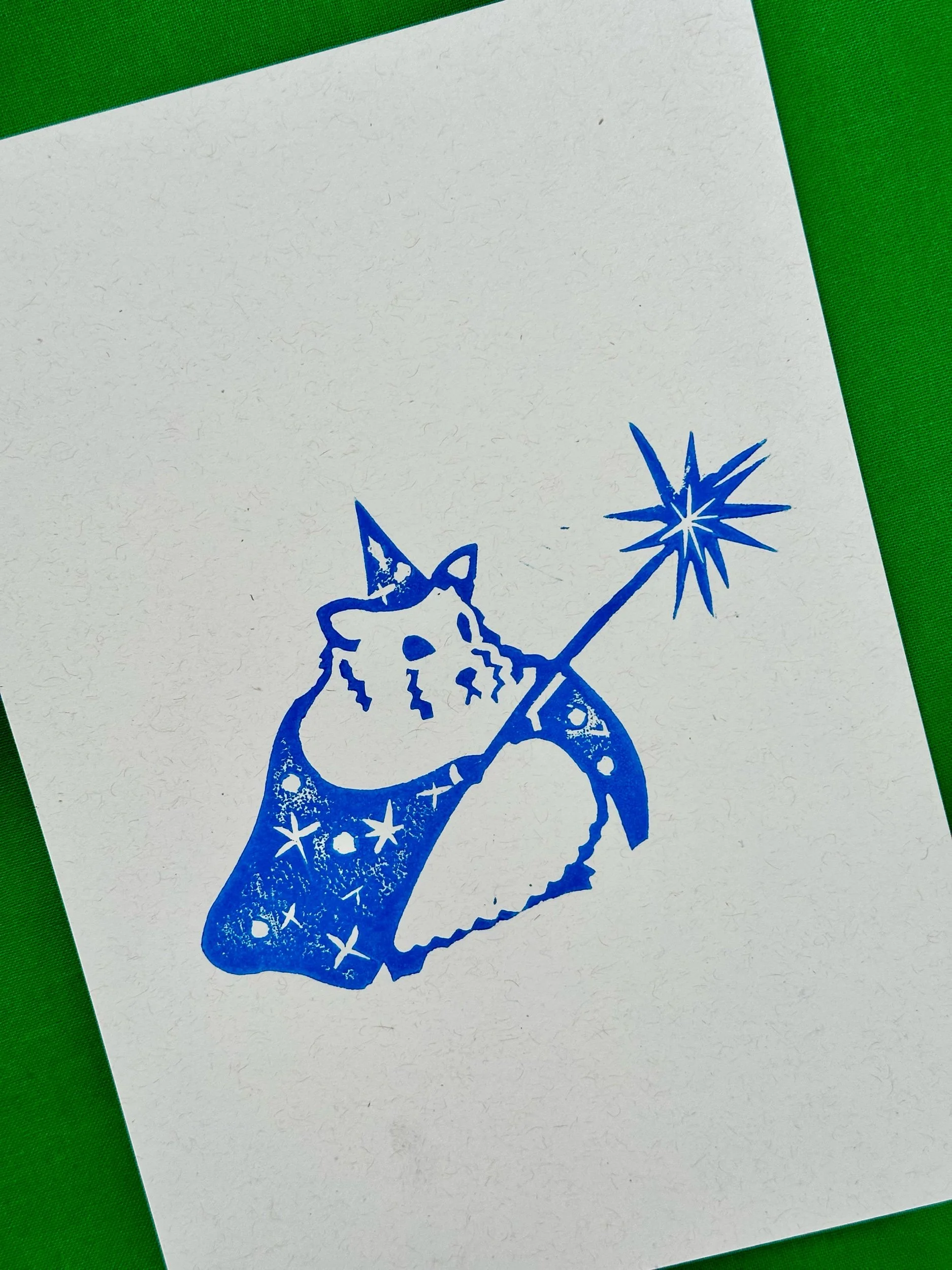 Wizard Gerbil Print A5