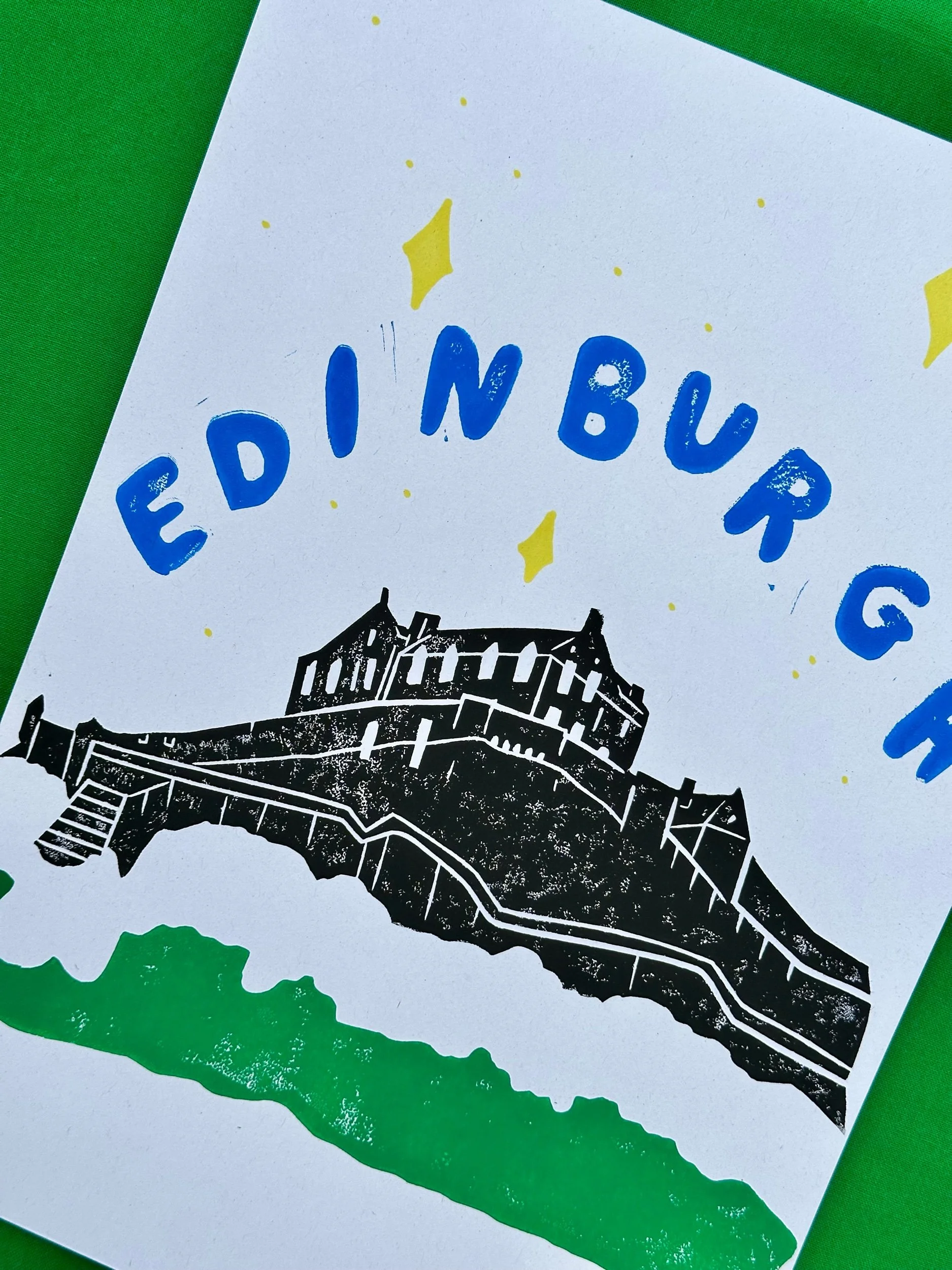 Large Edinburgh Castle Print A4