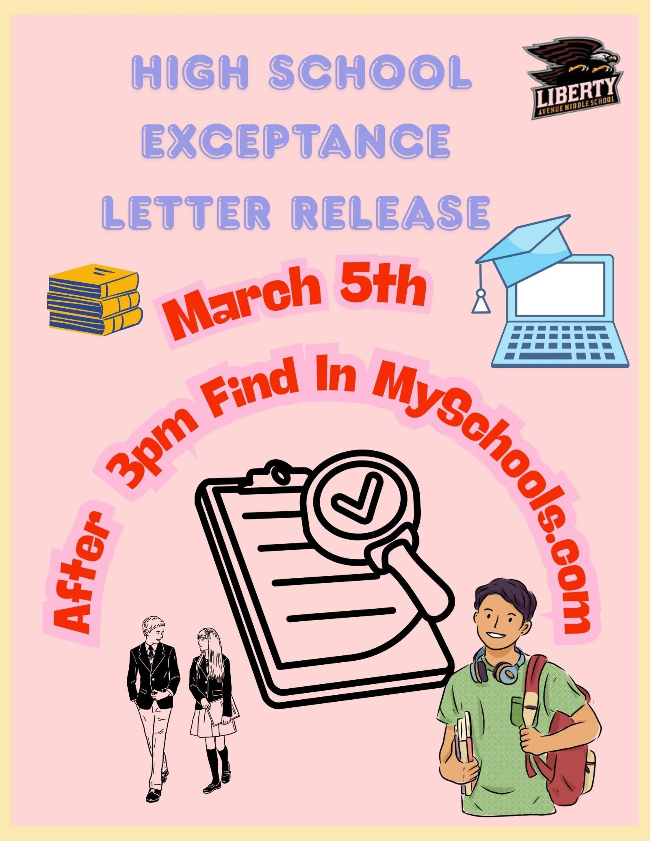 High School Exceptance Letter Release