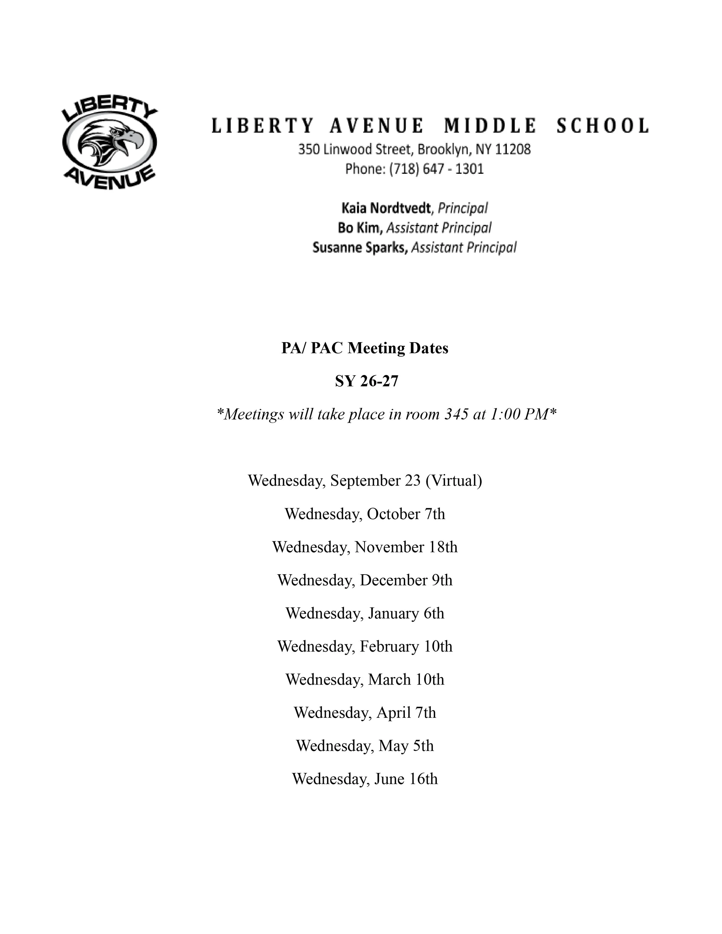26-27 PA_PAC Meeting Dates