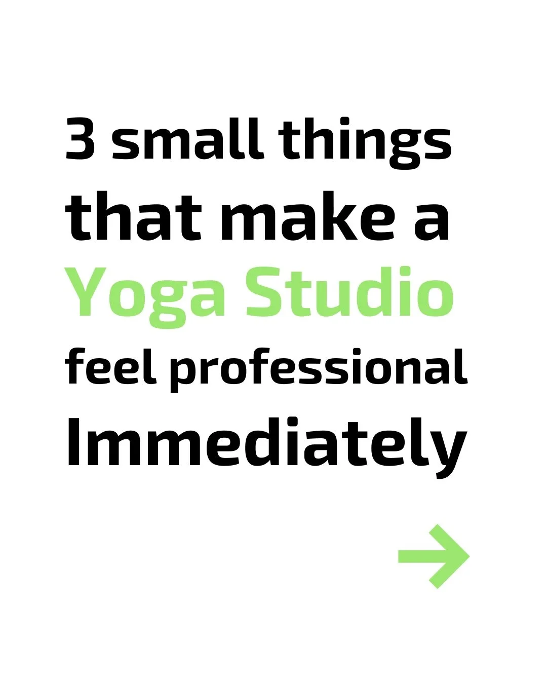 When people walk into a Yoga Studio, they&rsquo;re not analyzing your flooring or your branding.

They&rsquo;re asking themselves one quiet question:
 &ldquo;Do I feel comfortable here?&rdquo;

Small operational details create that feeling faster tha