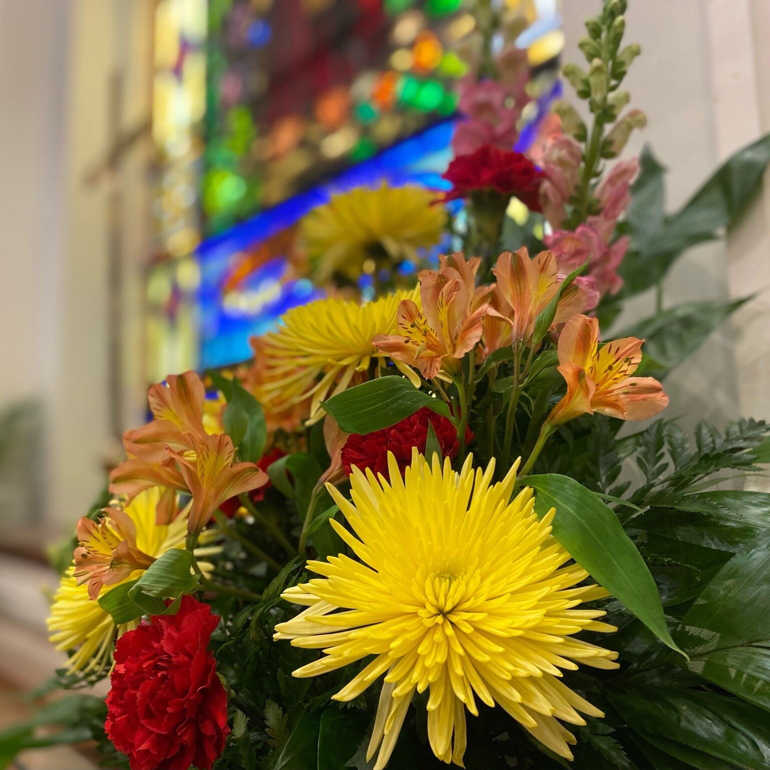 The flowers in the Chancel Sunday, February 25 are dedicated to the glory of God and were given in appreciation of Becky Charles&rsquo; long and distinguished tenure and service as Chairman of the Finance Committee.