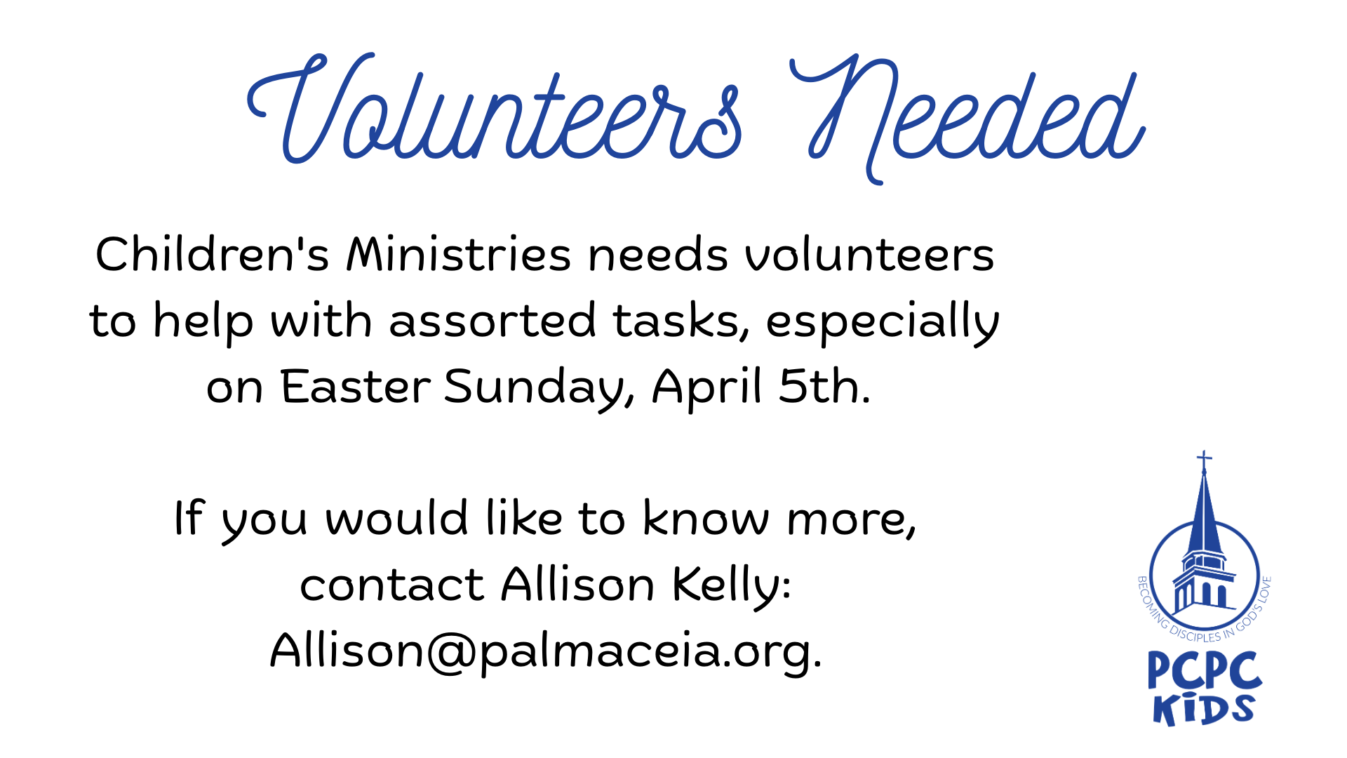 Volunteers Needed Childrens Ministry 2026 March 16x9.png