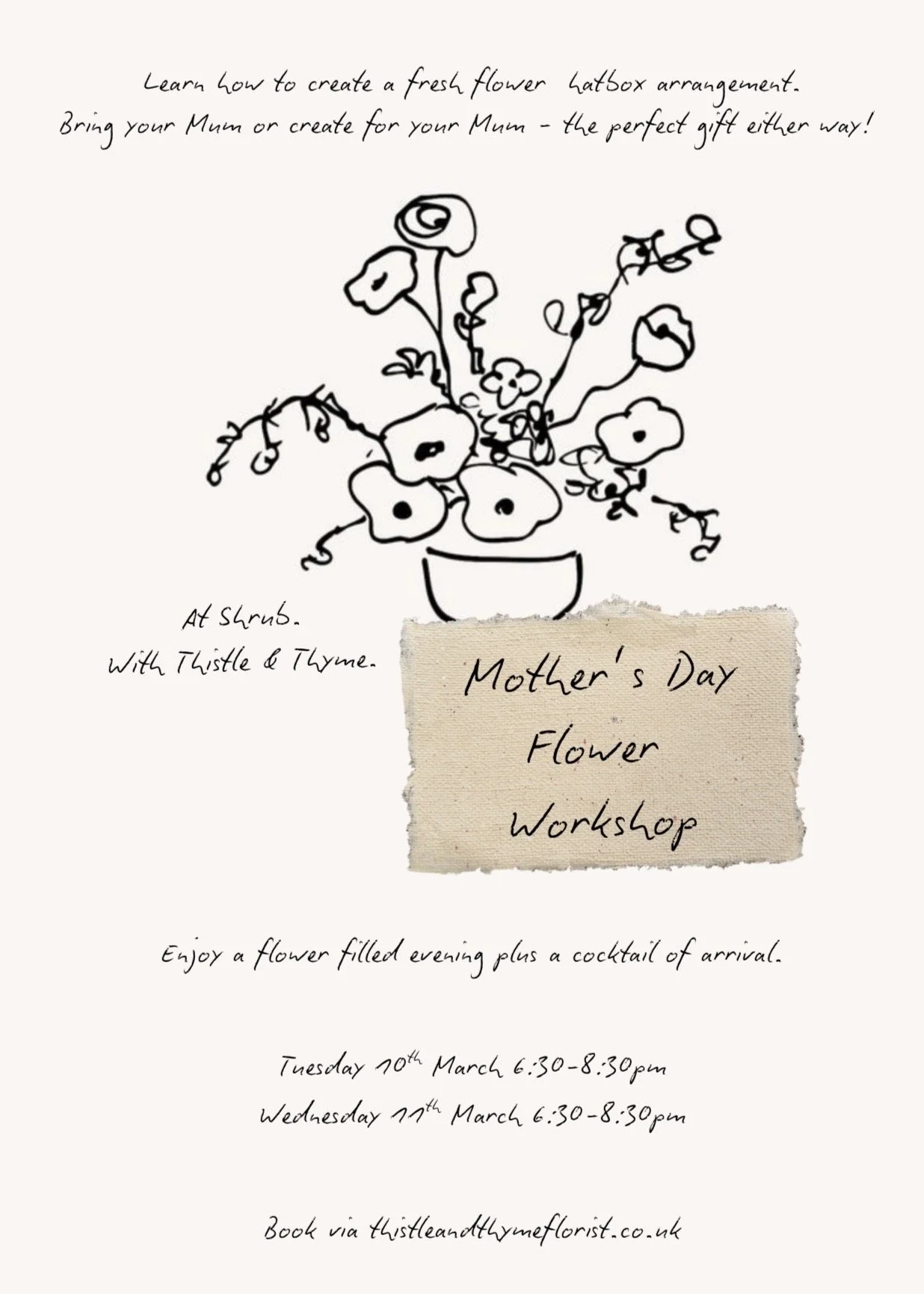 Mother’s Day Workshop at Shrub