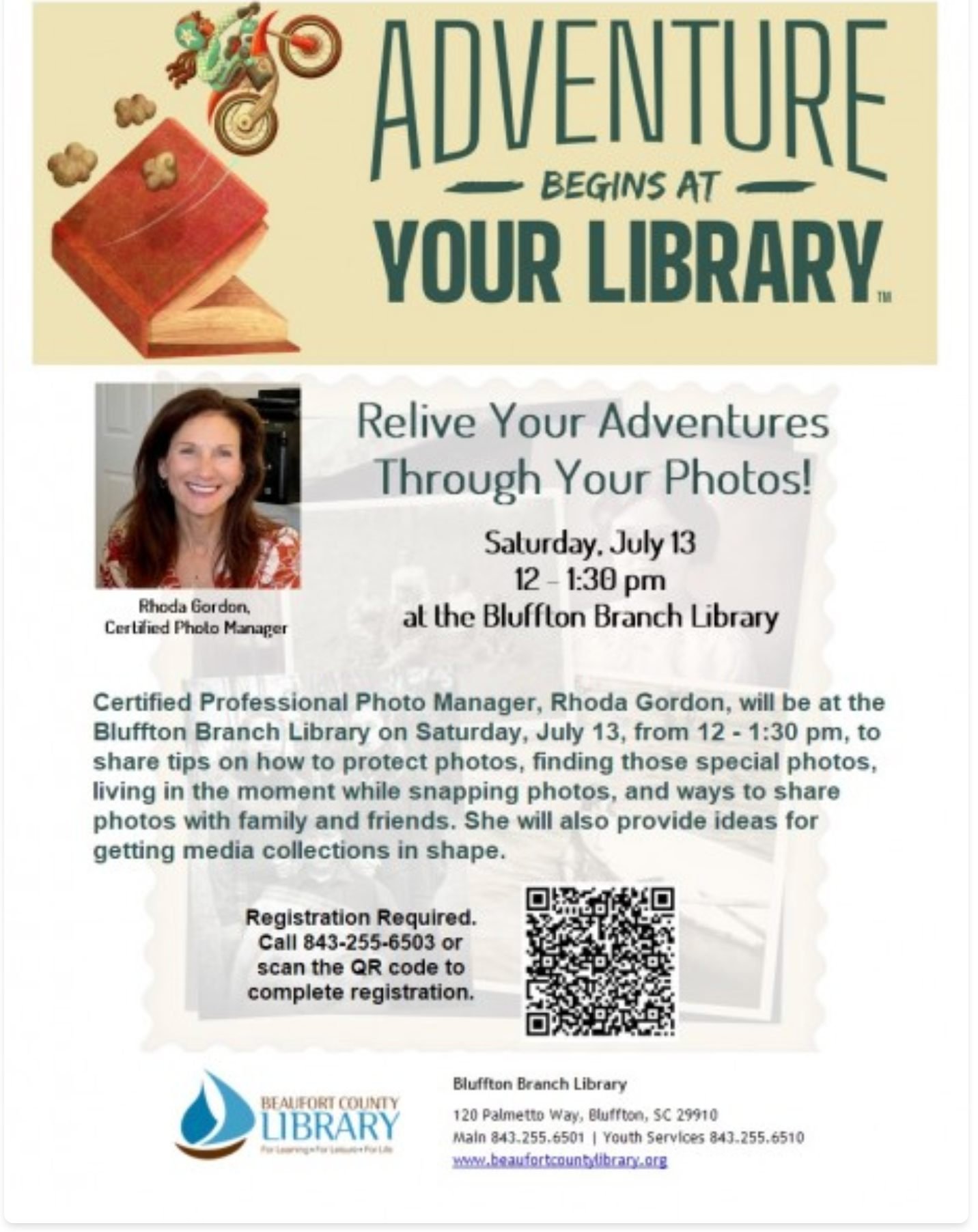 Local Peeps! Mark your calendars. I will be sharing tips and tricks to help you find and manage your photos easier! This will be an informative and interactive talk, but most important, it will be fun! See you on July 13th! #libraryfun #photoscount #