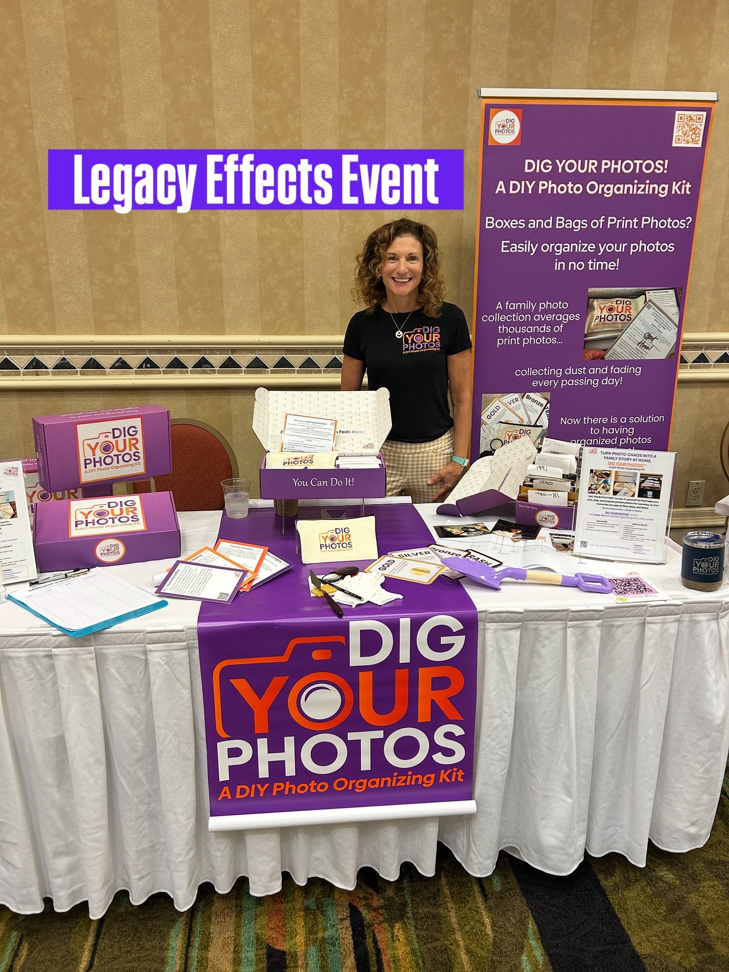 All set up at the Legacy Effects event in Naples! 🌻

Excited to be part of this incredible day focused on leaving your legacy and preserving what matters most. My table is ready with DIG YOUR PHOTOS!&trade; kits, tools, and inspiration to help famil