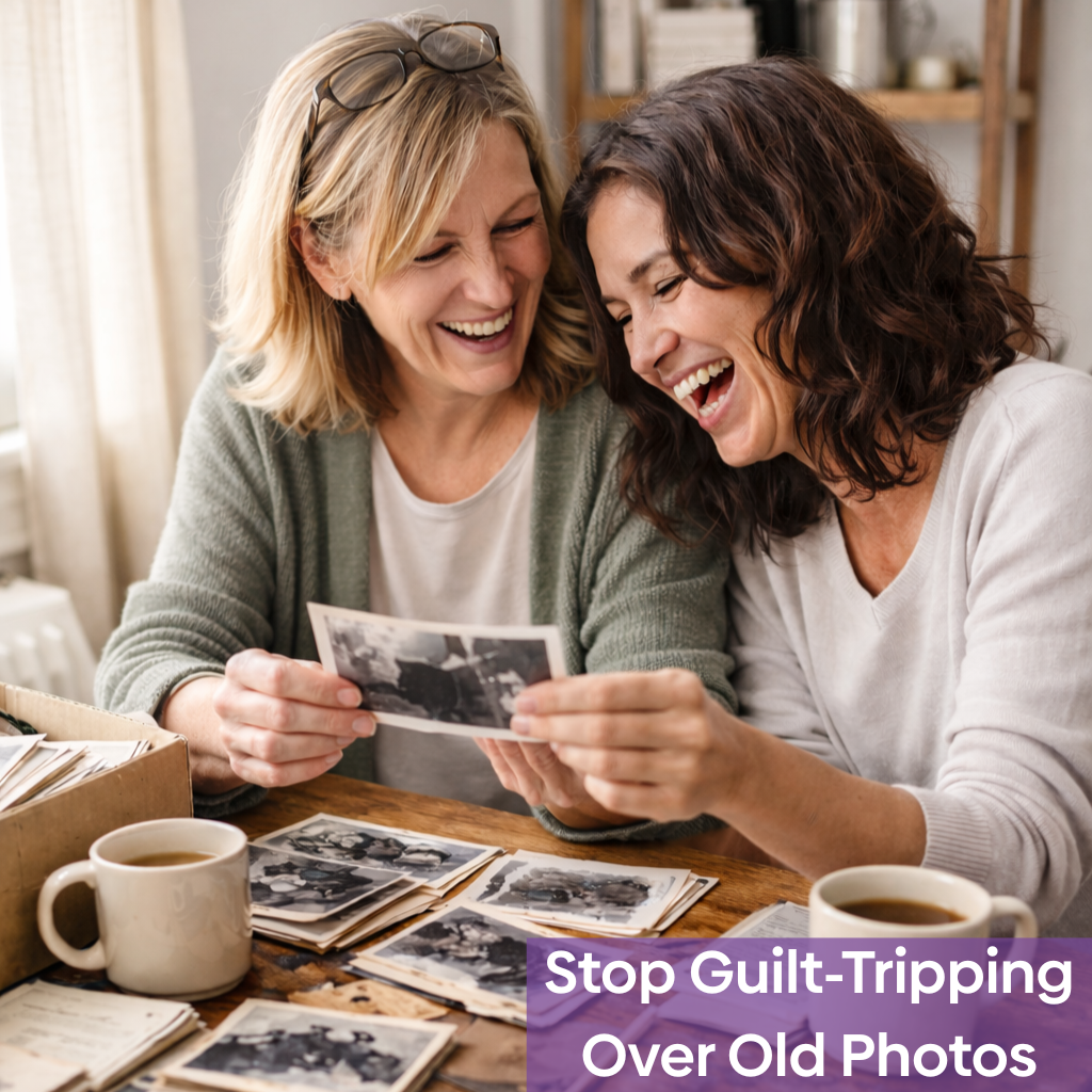 Stop Guilt-Tripping Over Old Photos: How to Turn Your “Messy Box” into a Family Treasure in 30 Days