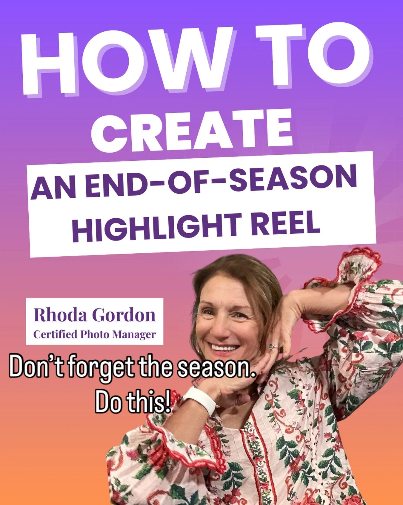 ⚽✨ Before you forget the season&hellip; do this.

You took the photos. You captured the moments. The big wins, the messy ponytails, the sidelines, the growth, the friendships ❤️

Now turn them into something your family will actually revisit.

I just