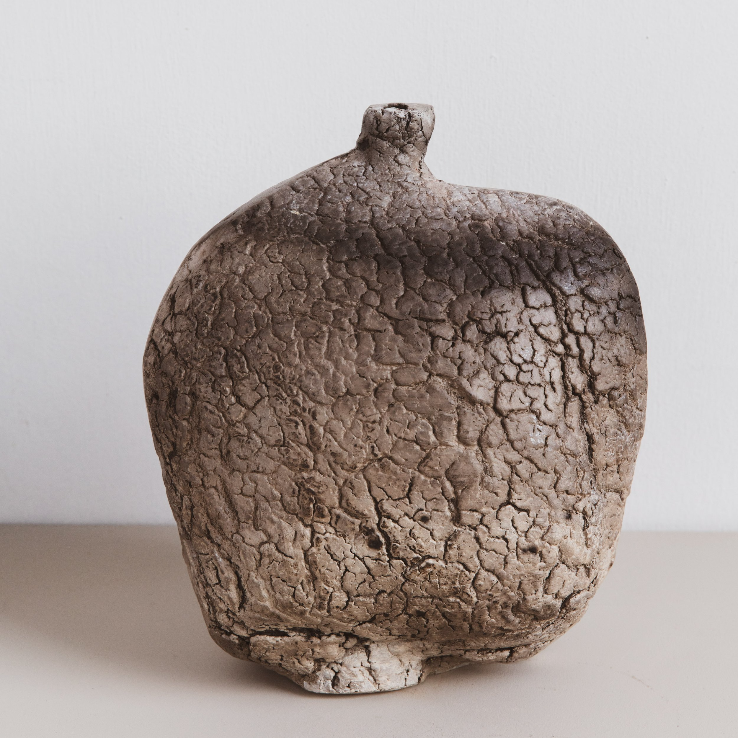 #35 Reminiscence No. 5, 2024, 10"H x 10"L x 3.5" W, stoneware clay, terra sigillata.