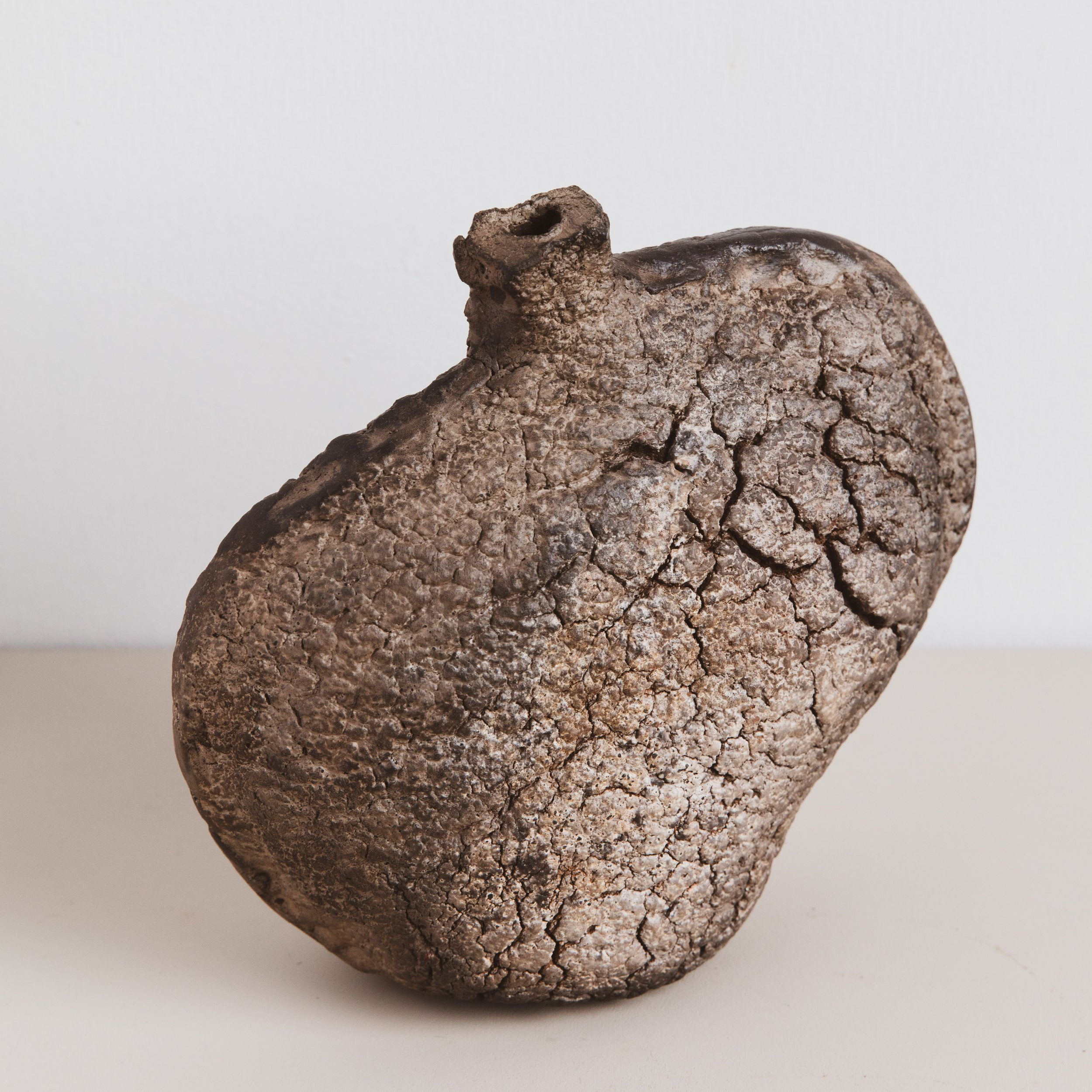 #33 Reminiscence No. 3, 2024, 8"H x 9"L x 3" W, stoneware clay, terra sigillata.
