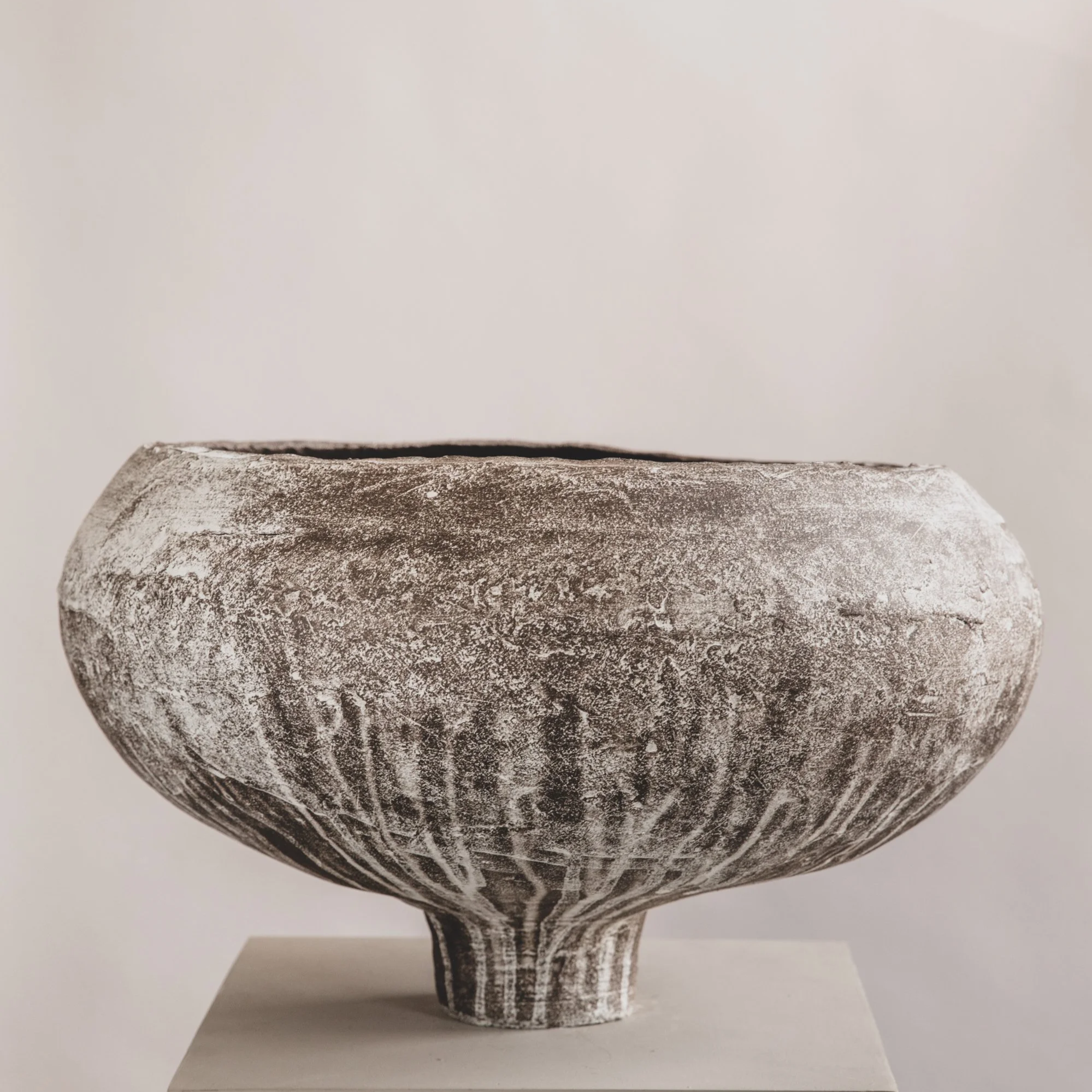 #50 🔴 Stoneware clay, terra sigillatta, 11" H x 17"D,  2025