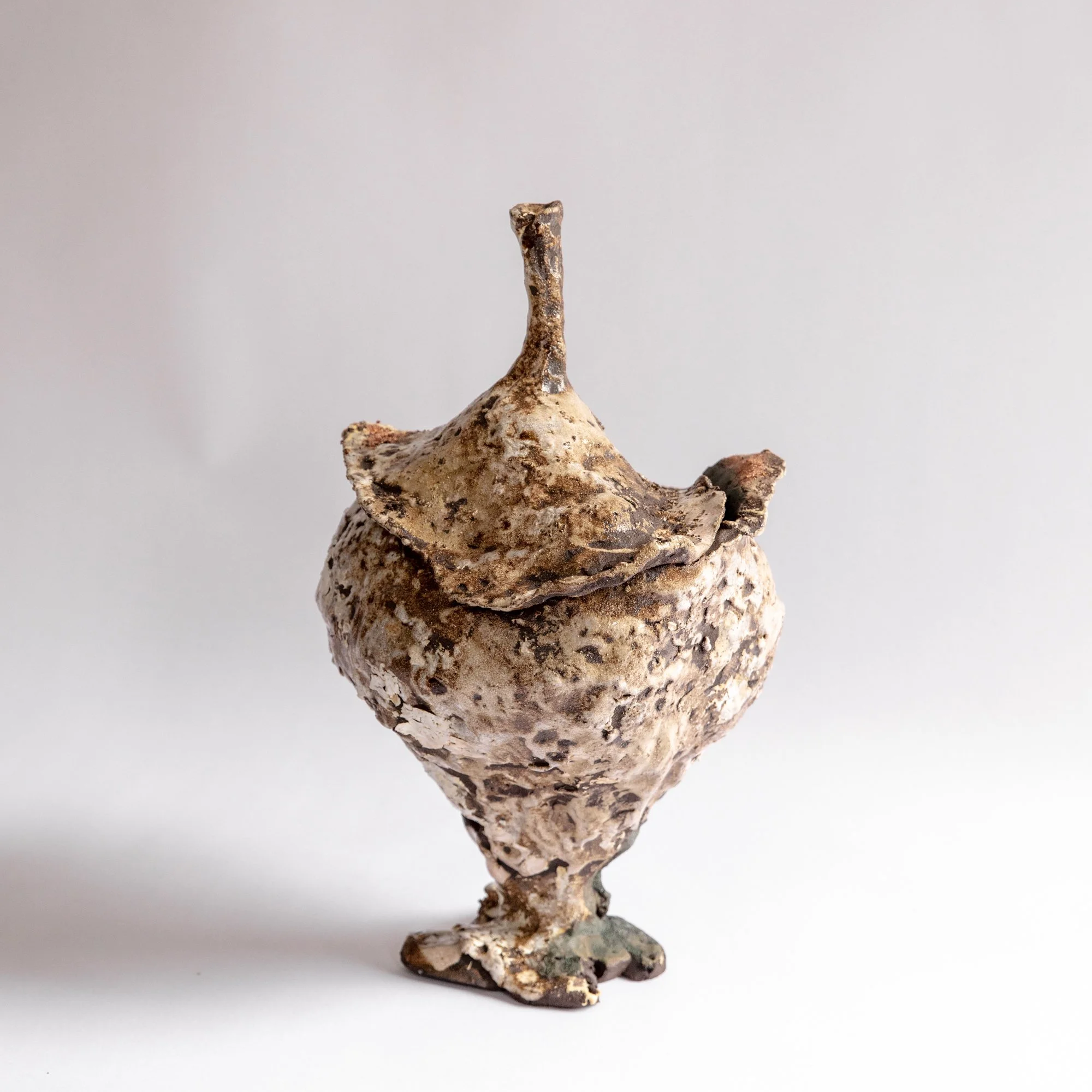 #2611, Stoneware clay, various glazes, 13.5"H x 8"W, $2,700