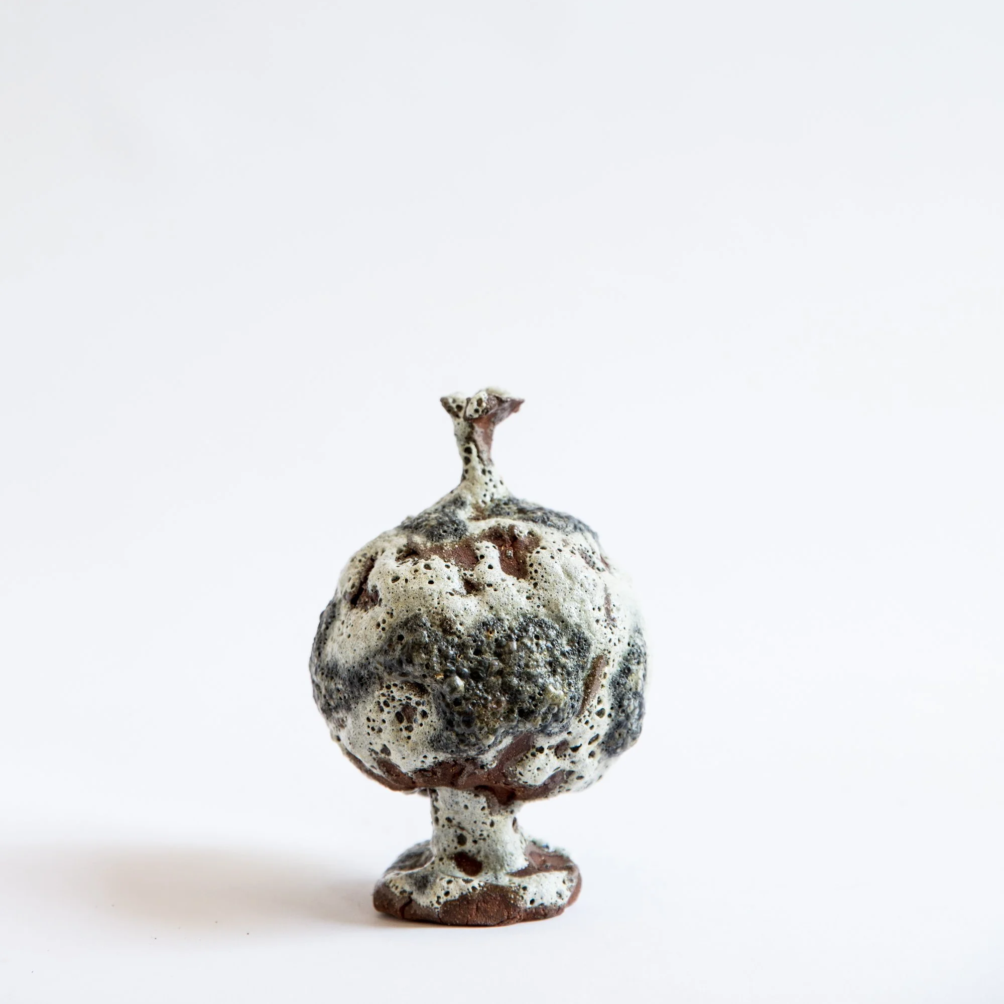 #2607, Stoneware clay, wild clay, 5"H x 3.5"W, $900