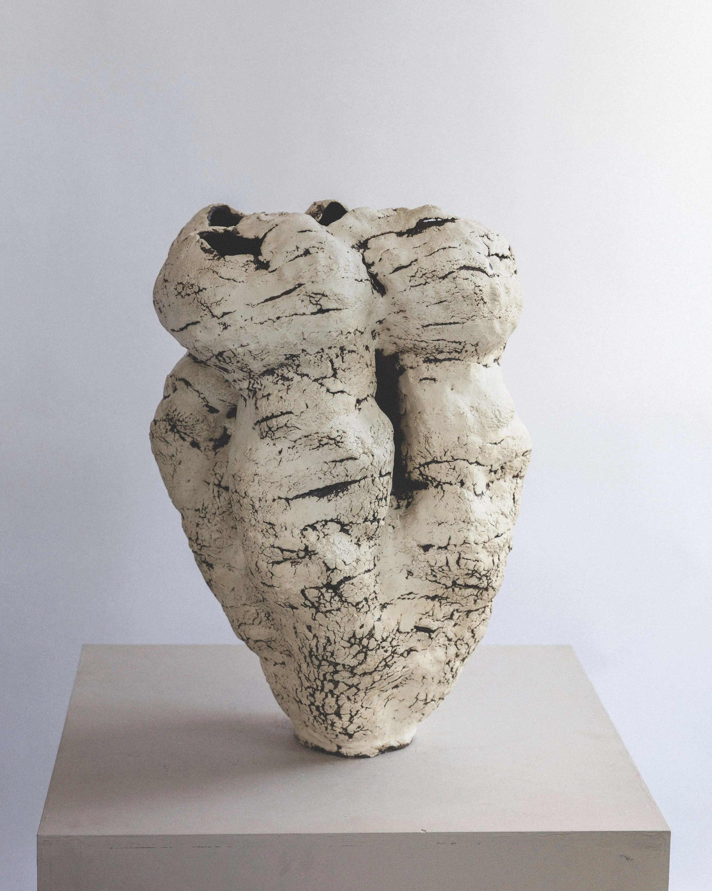 #01 🟡 Limitless Boundaries No. 1, 2025, 19"H x 13"D
Sculpture clay with metallic glaze.
$10,000
