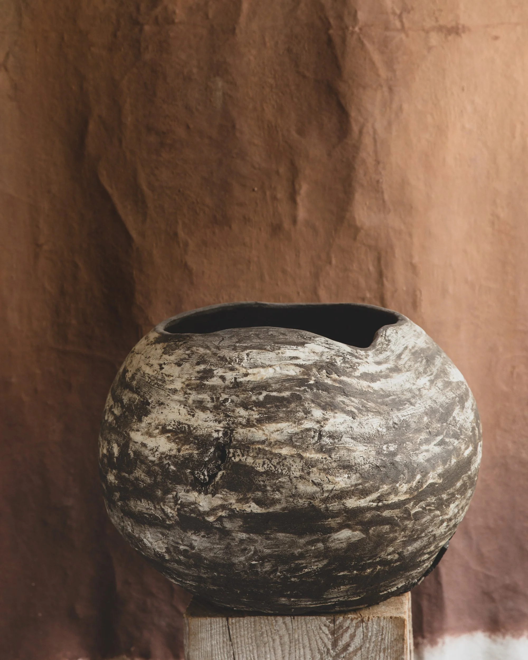 #25 Glassier No. 7, 2024, 15" H x 20"D, Sculpture clay, porcelain slip. $11,000