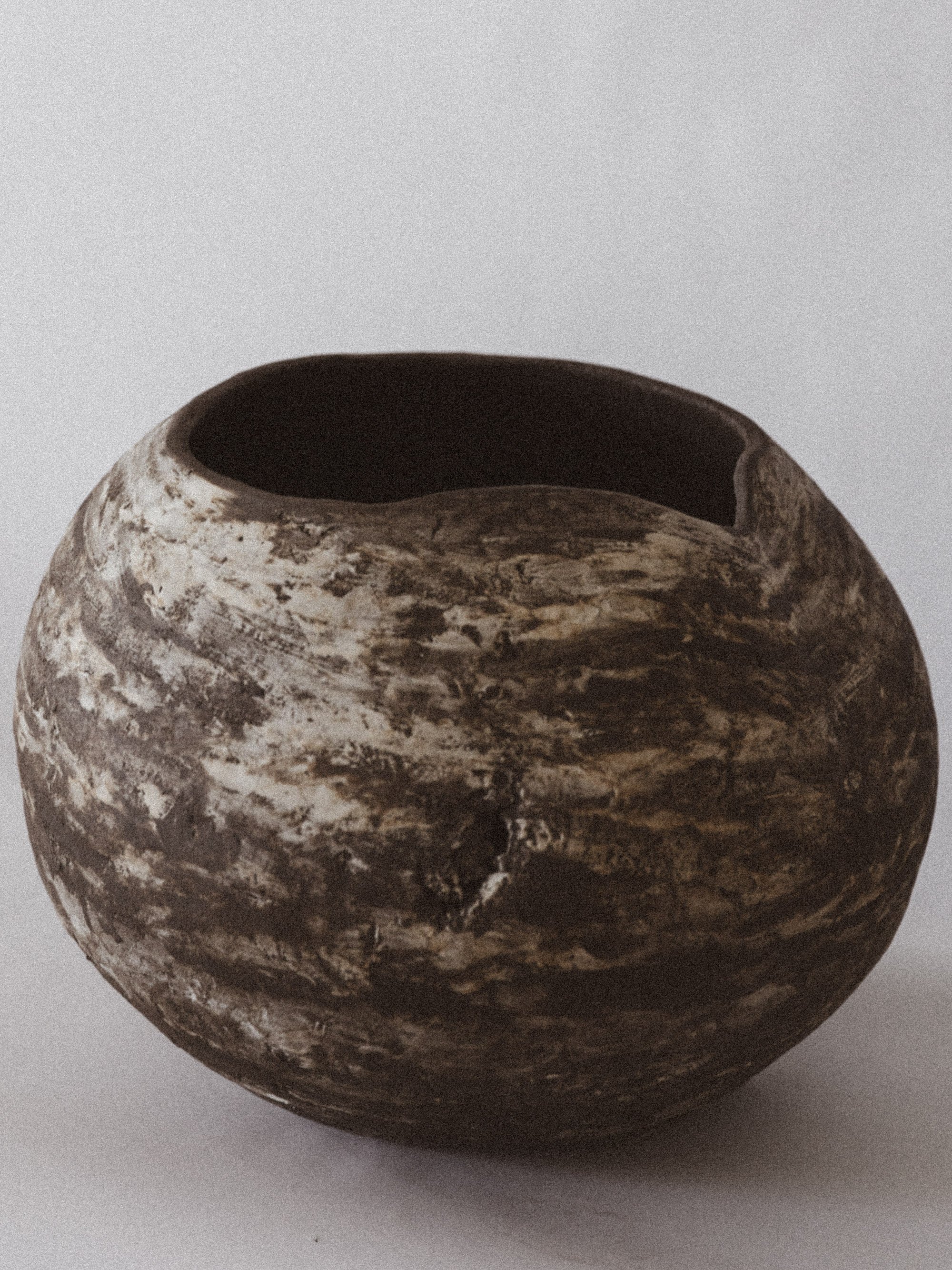 Sculpture clay, porcelain slip, 15"H x 20"D, 2023
