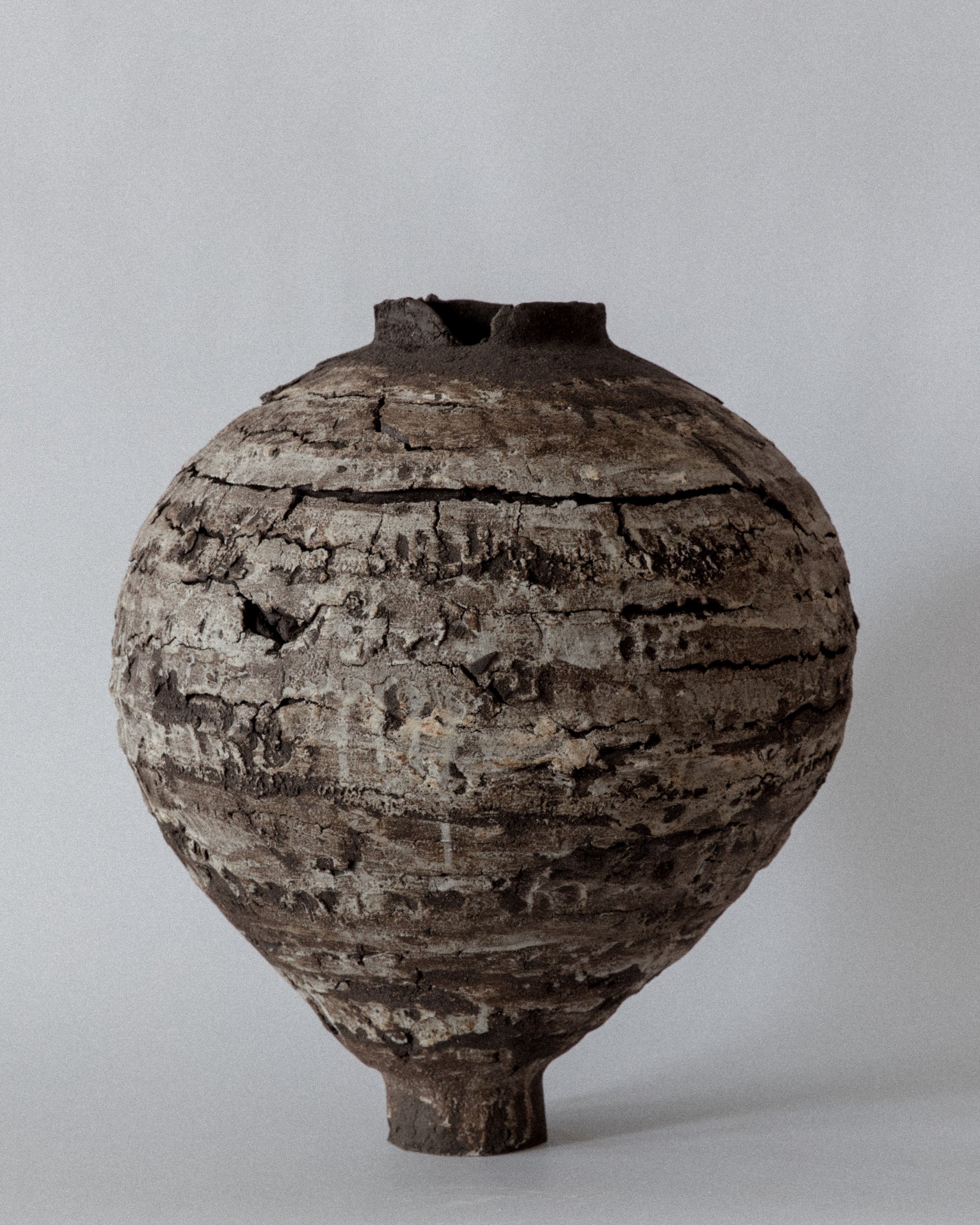 Sculpture clay, porcelain slip, 16"H x 14"D, 2023