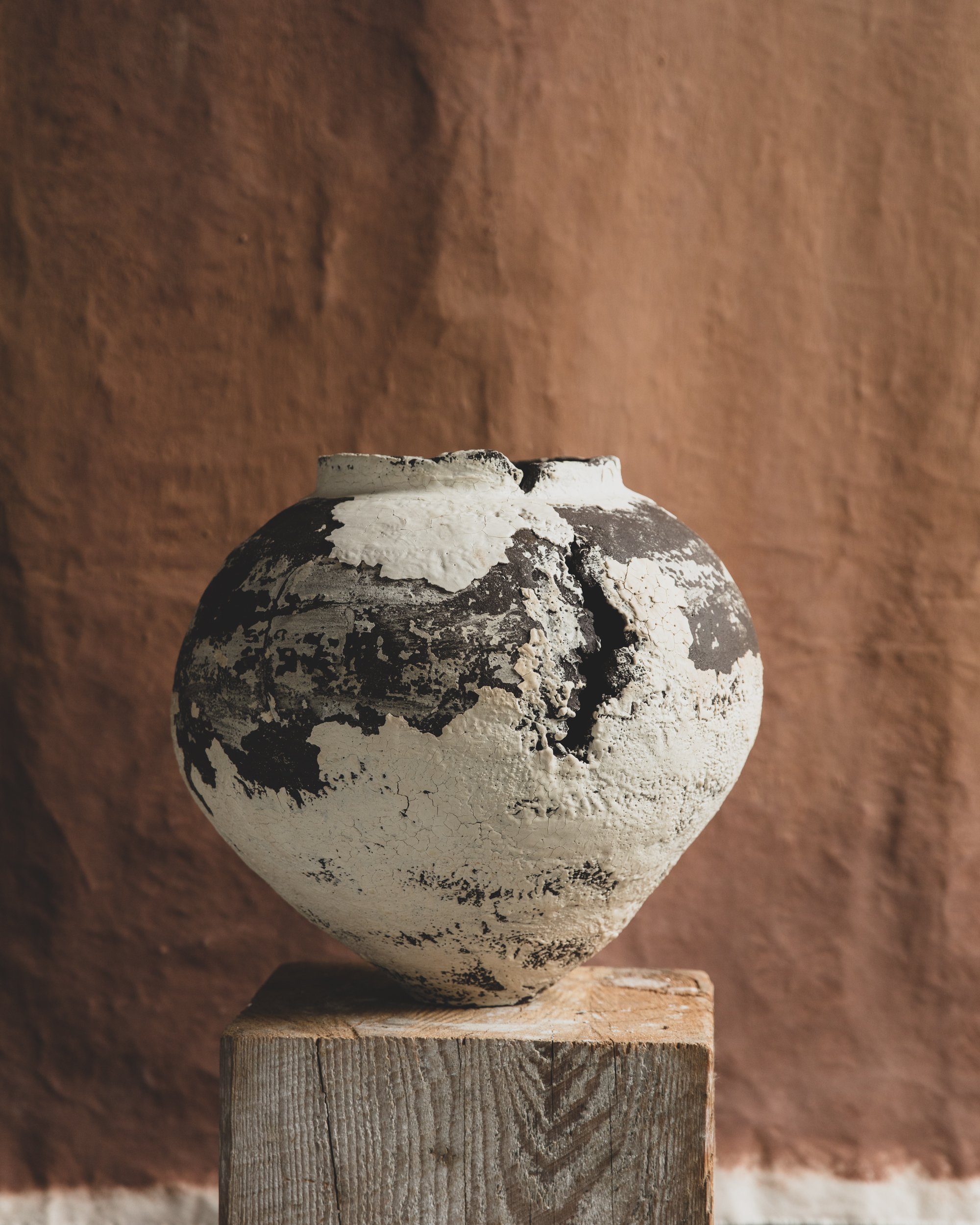 Untitled 2302, 14" H x 14"D, Sculpture clay, porcelain slip. $6,000