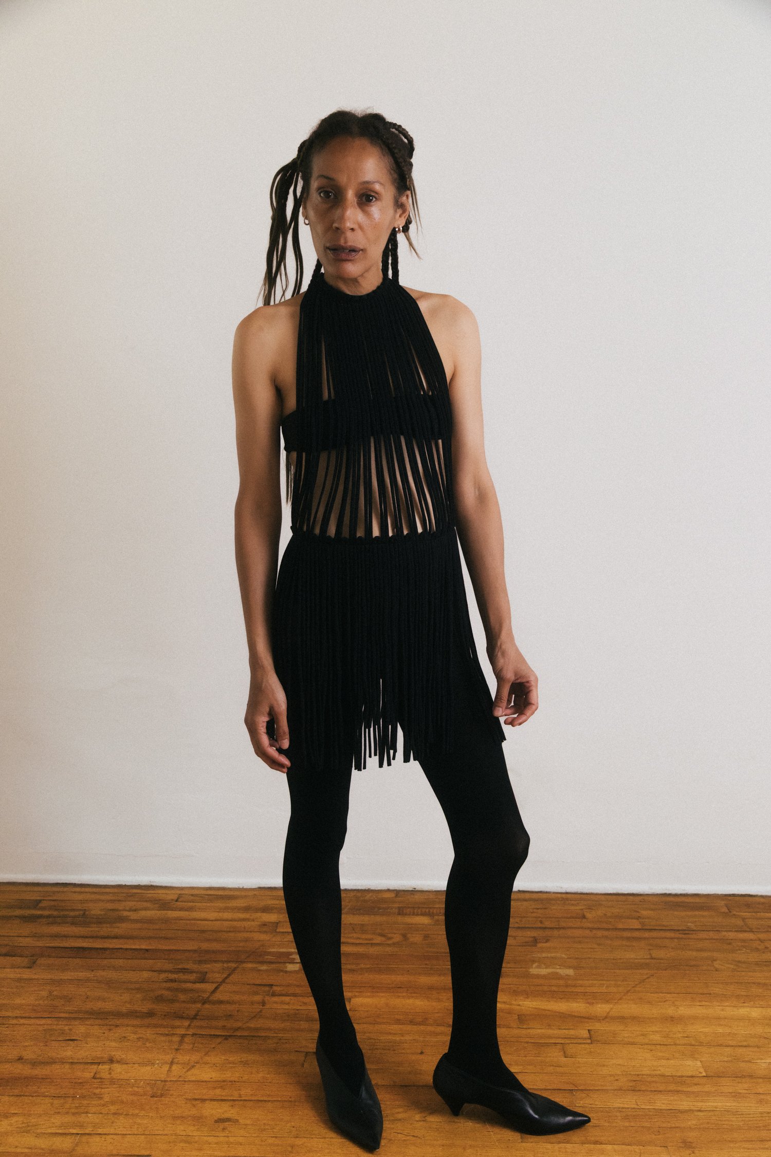 Black Fringe Dress