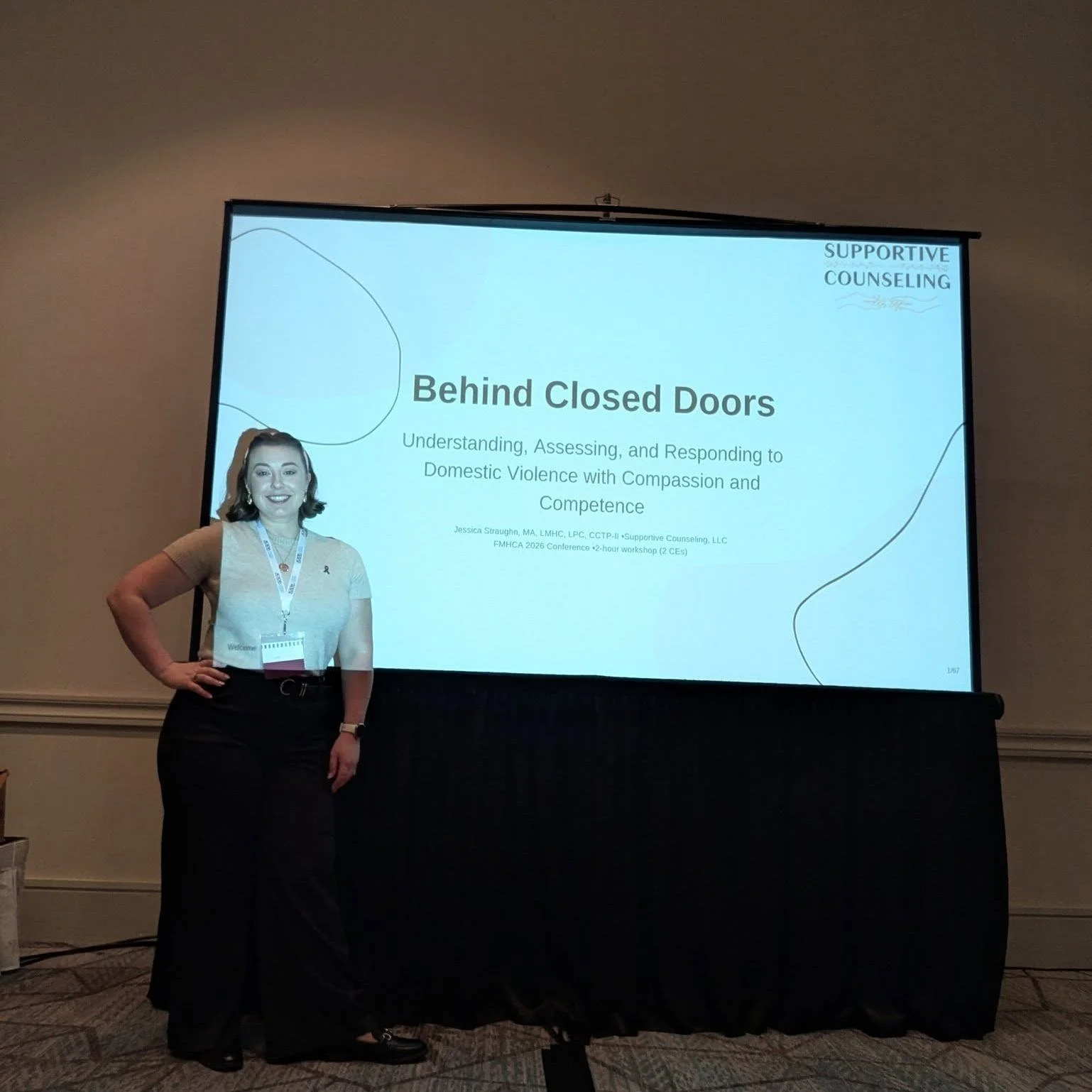 💛 We&rsquo;re back from the Florida Mental Health Counselors Association (FMHCA)  2026 Conference, and what an incredible few days of connection, learning, and growth!

Our founder, Jessica Straughn, LMHC, LPC, NCC, CCTP-II, had the honor of present