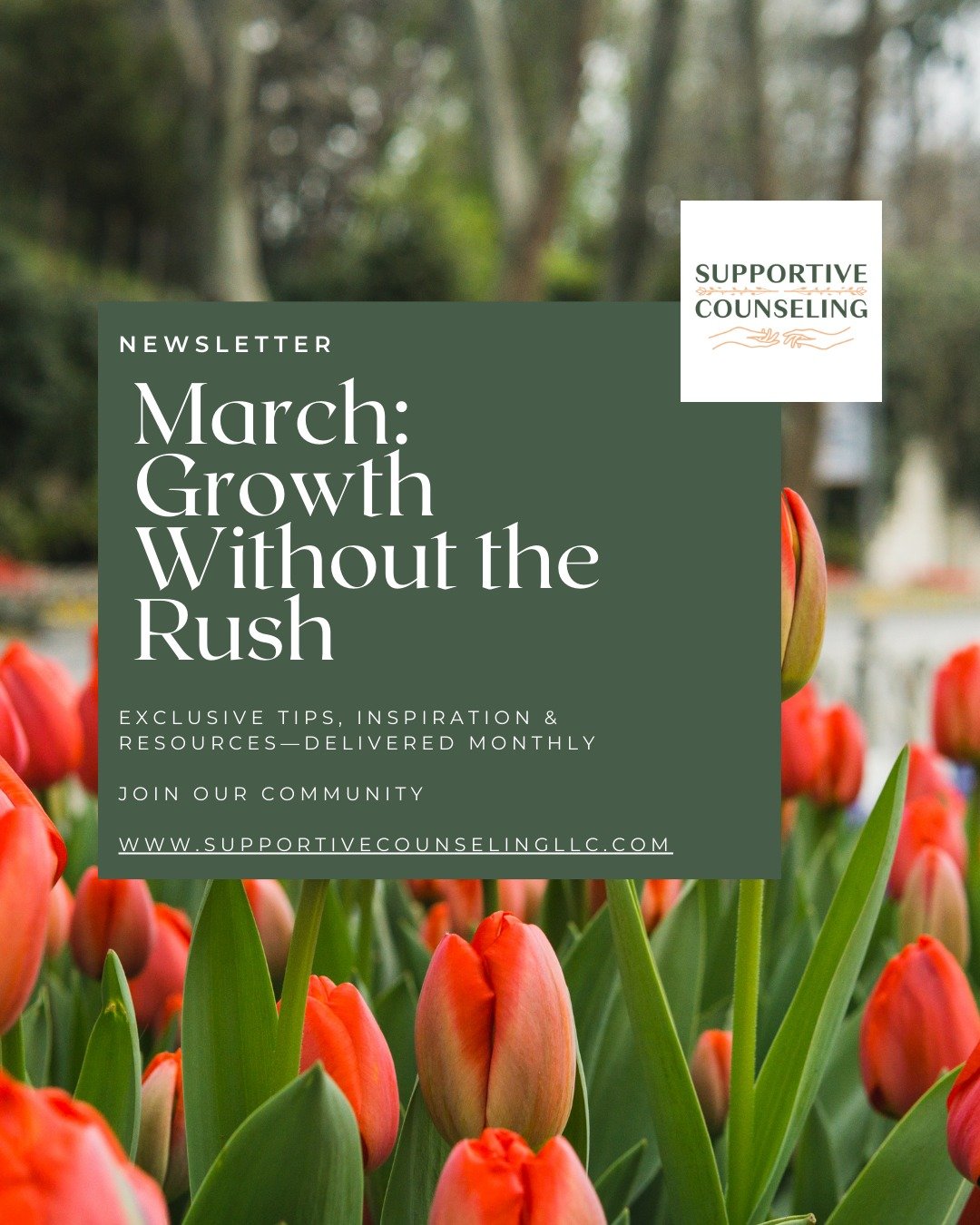 Growth doesn&rsquo;t have to be fast to be meaningful. 🌷

Our March newsletter is all about growth without the rush&mdash;supporting your mental well-being with gentle tools, research-backed insights, and encouragement to move at your own pace.

If 