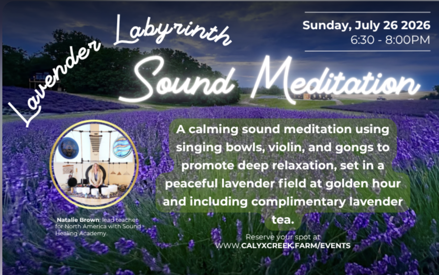 Lavender Sunset Sound Bath
