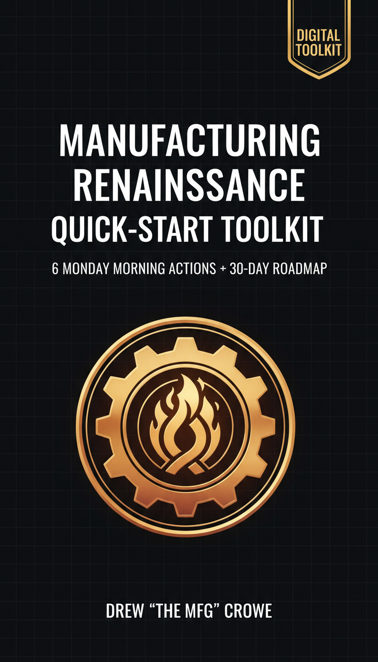 Manufacturing Renaissance Quick-Start Toolkit - 6 Monday Morning Actions + 30-Day Roadmap