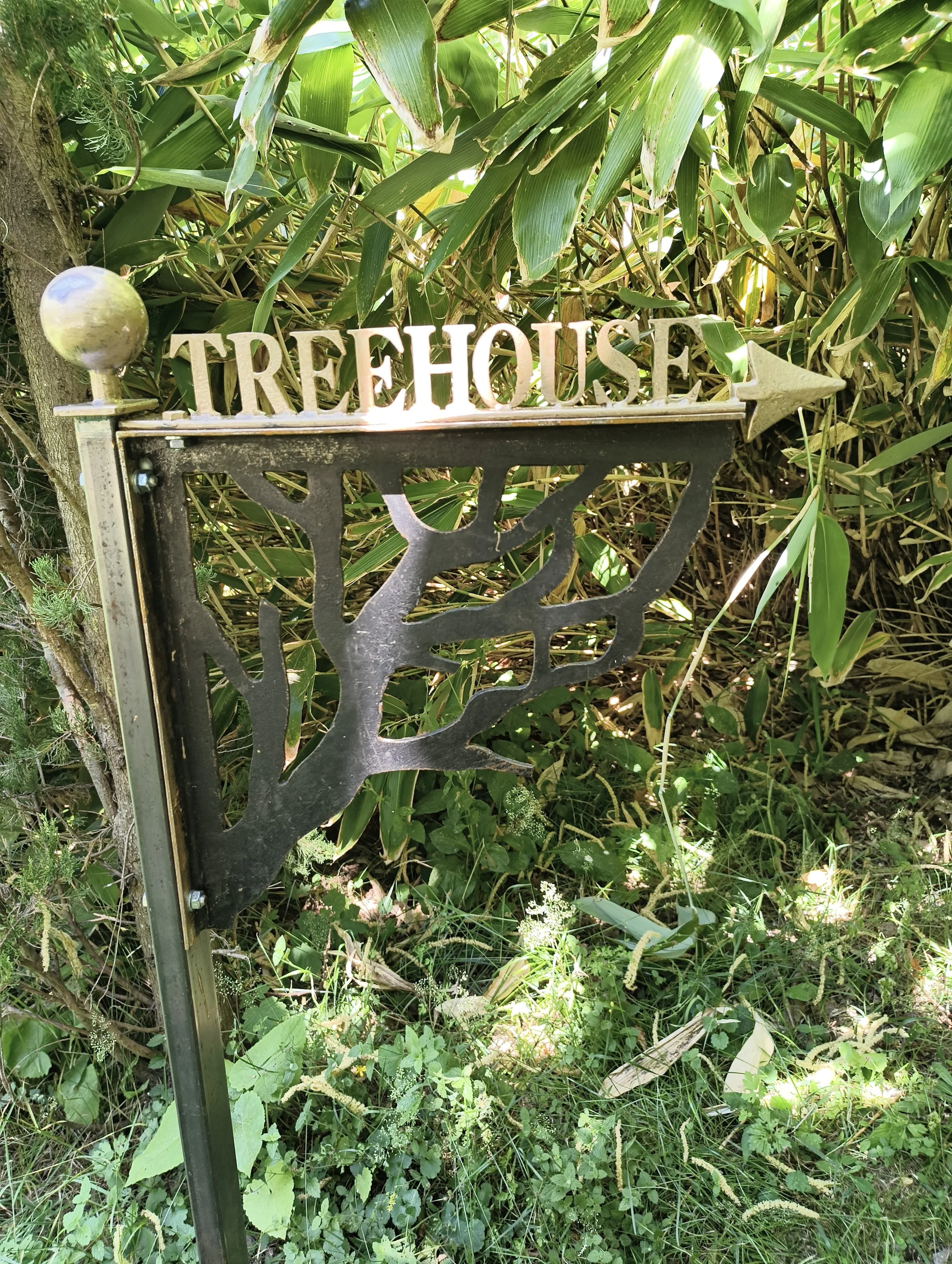 Steel sign