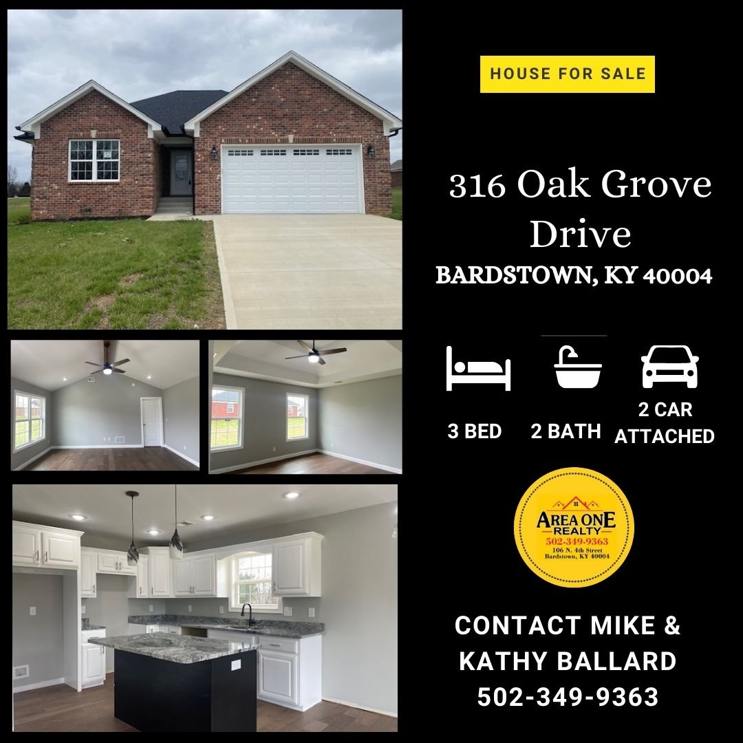 🏡 🌸🏡Are you in the market for a NEW HOME 🏡? Area One Realty has a GREAT selection of New Construction homes🏡currently available with wonderful amenities, in great areas &amp; all price ranges.  Our GREAT homes 🏡 are in Cox's Creek, Botland, Bar