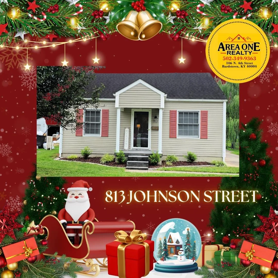 🎅🌲HOME FOR THE HOLIDAYS 🌲🎅

⛄️Don&rsquo;t miss your chance to own cheaper than renting with this adorable starter home 🏡 at 813 Johnson St in historic Bardstown! Offered by Kara &amp; Todd Hamilton, The Hamilton Home Team of Area One Realty!

Th