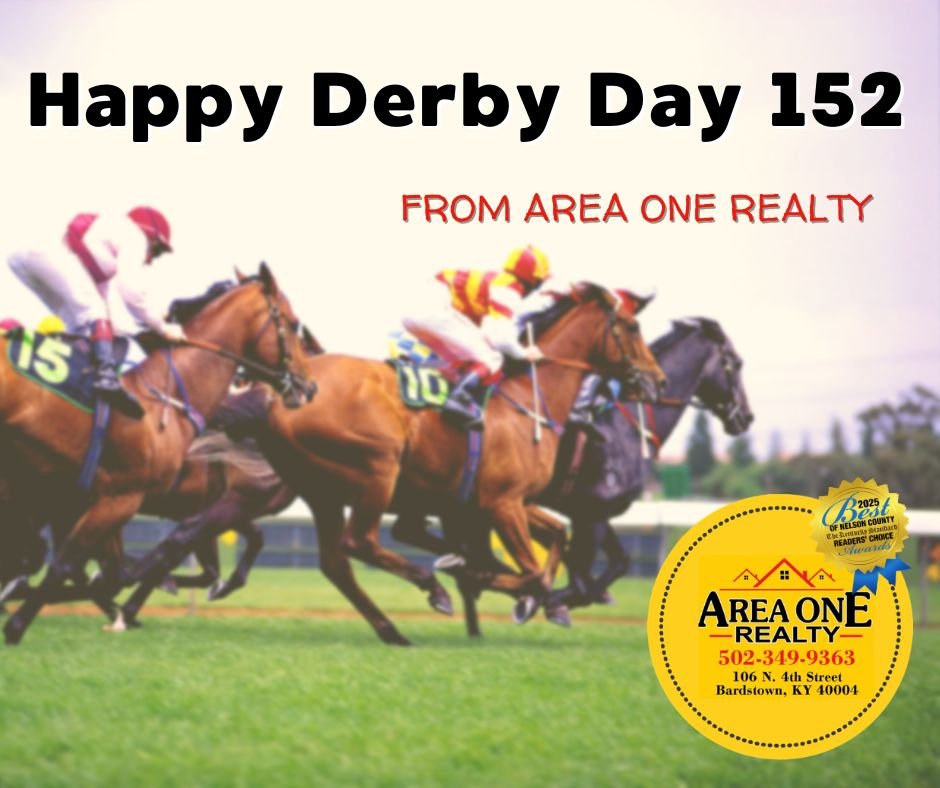 🐴And they're OFF!  It&rsquo;s a race to the finish line &amp; Area One Realty wishes you a Happy Derby Day 152 🐴 We hope you enjoy a fun filled day of festivities with friends &amp; family &amp; that your horse 🐎 Wins BIG!!!

🐴 When it&rsquo;s ti