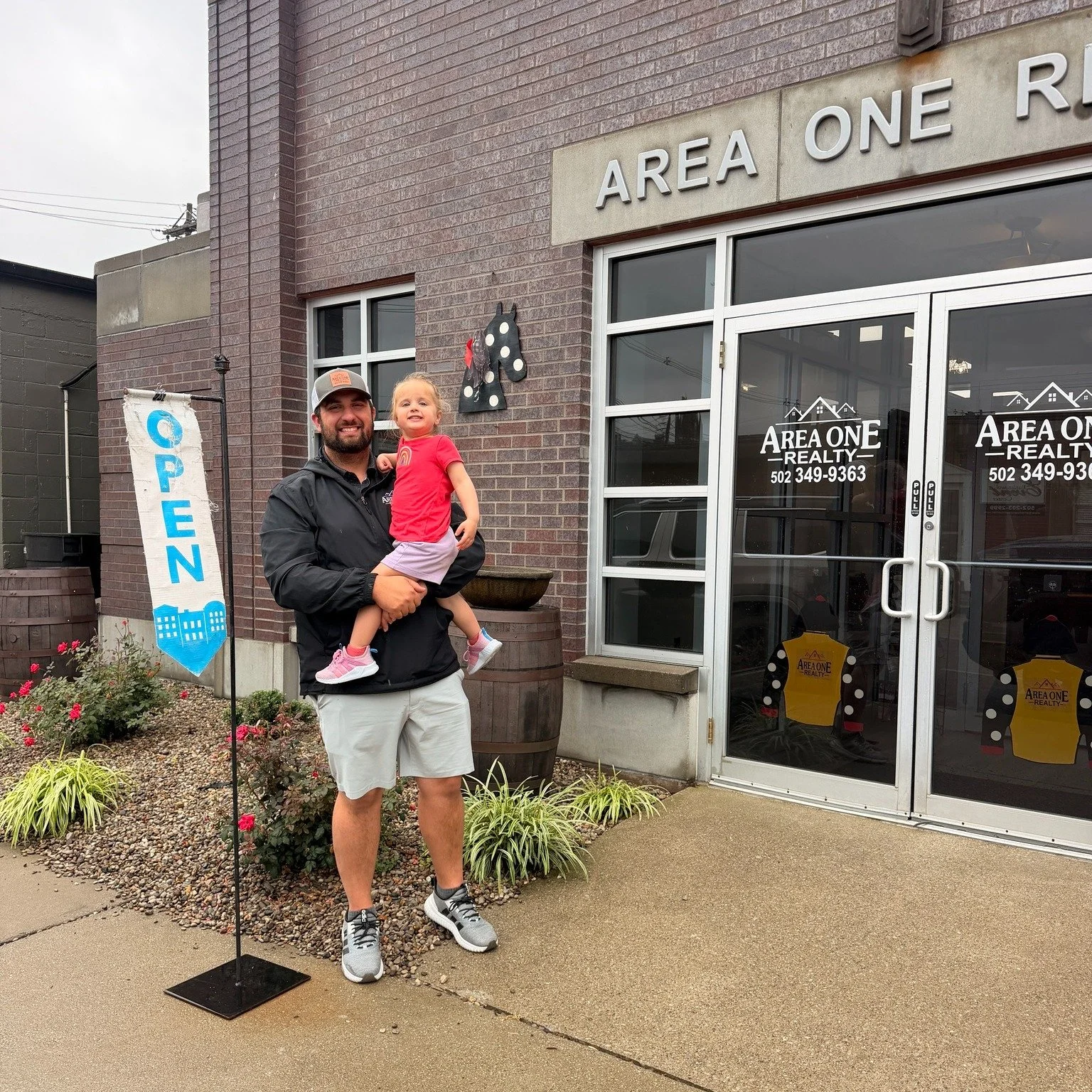 ☁Don't let the cloudy forecast fool you, it's a great day to make a move!☁

Our doors are open, our sign is out, and we've got our youngest team member helping welcome everyone who stops by. She may not be licensed yet, but she already knows that buy