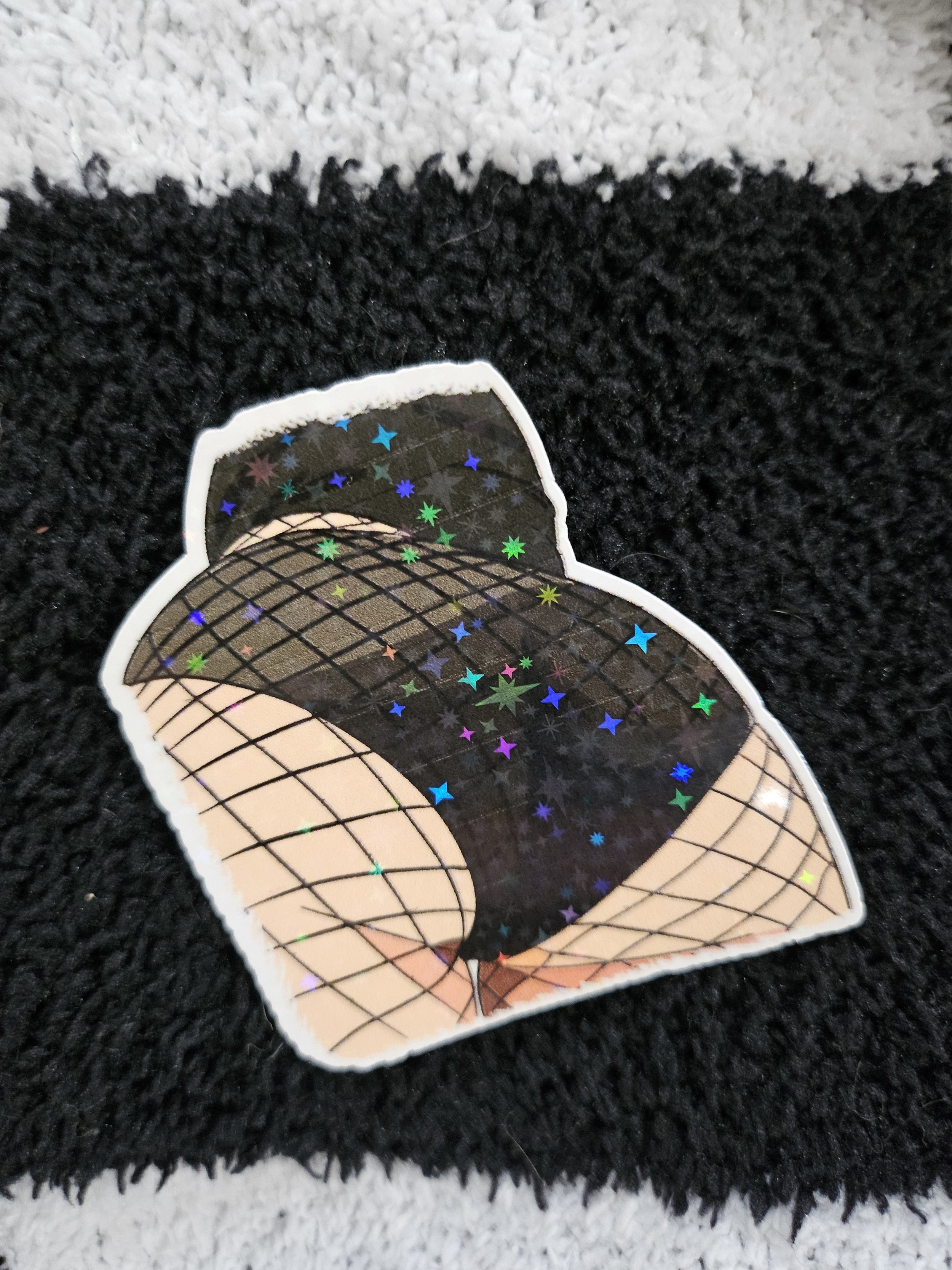 Fishnet Booty Sticker
