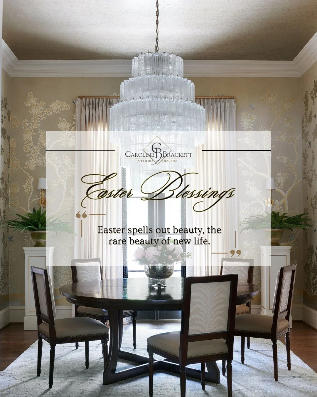 Easter is the ultimate season of renewal&mdash;both indoors and out&mdash;bringing new light and life to the spaces we love. Sending you many blessings from our studio to your home. 💛🌷✝️🐰