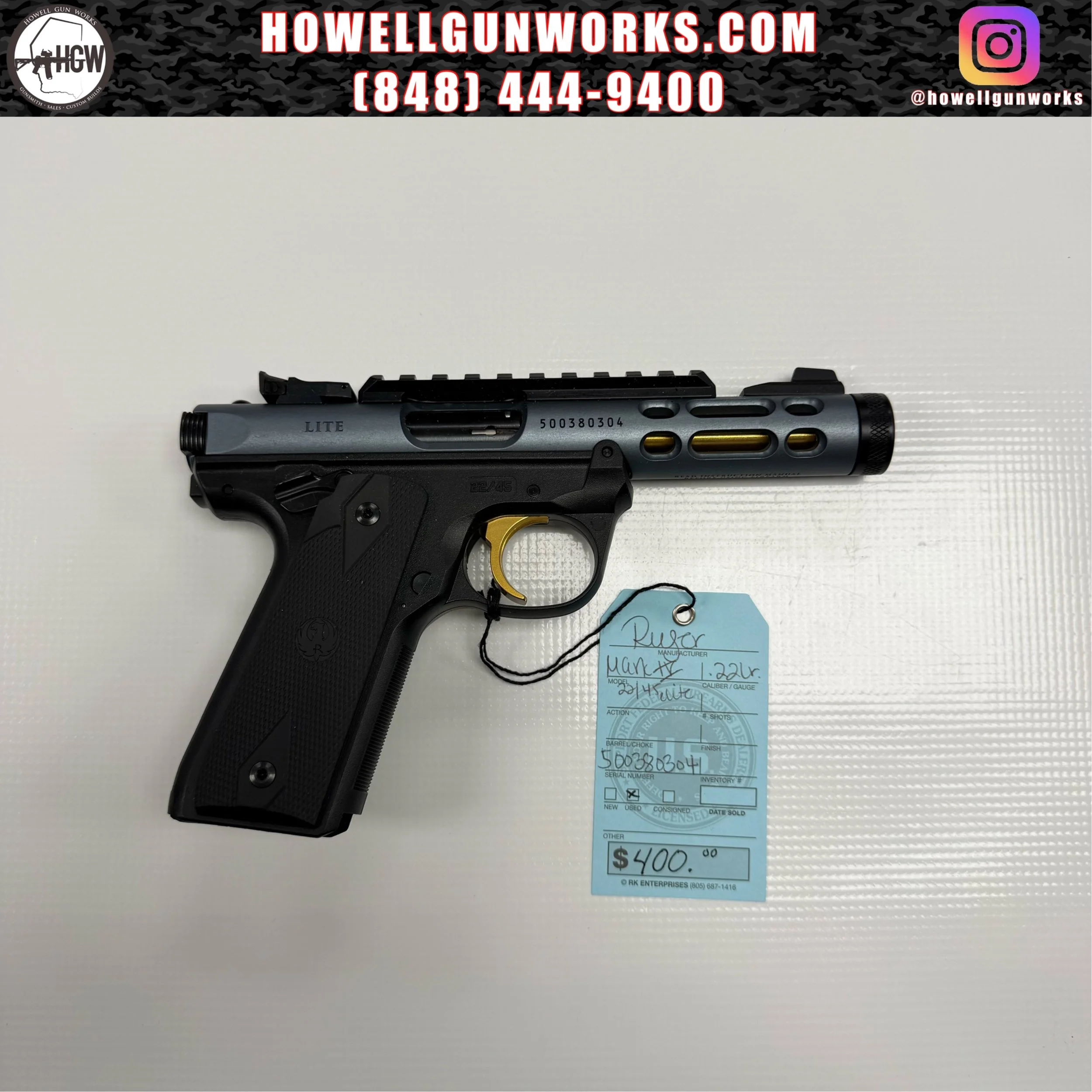 Ruger Mark IV .22LR
