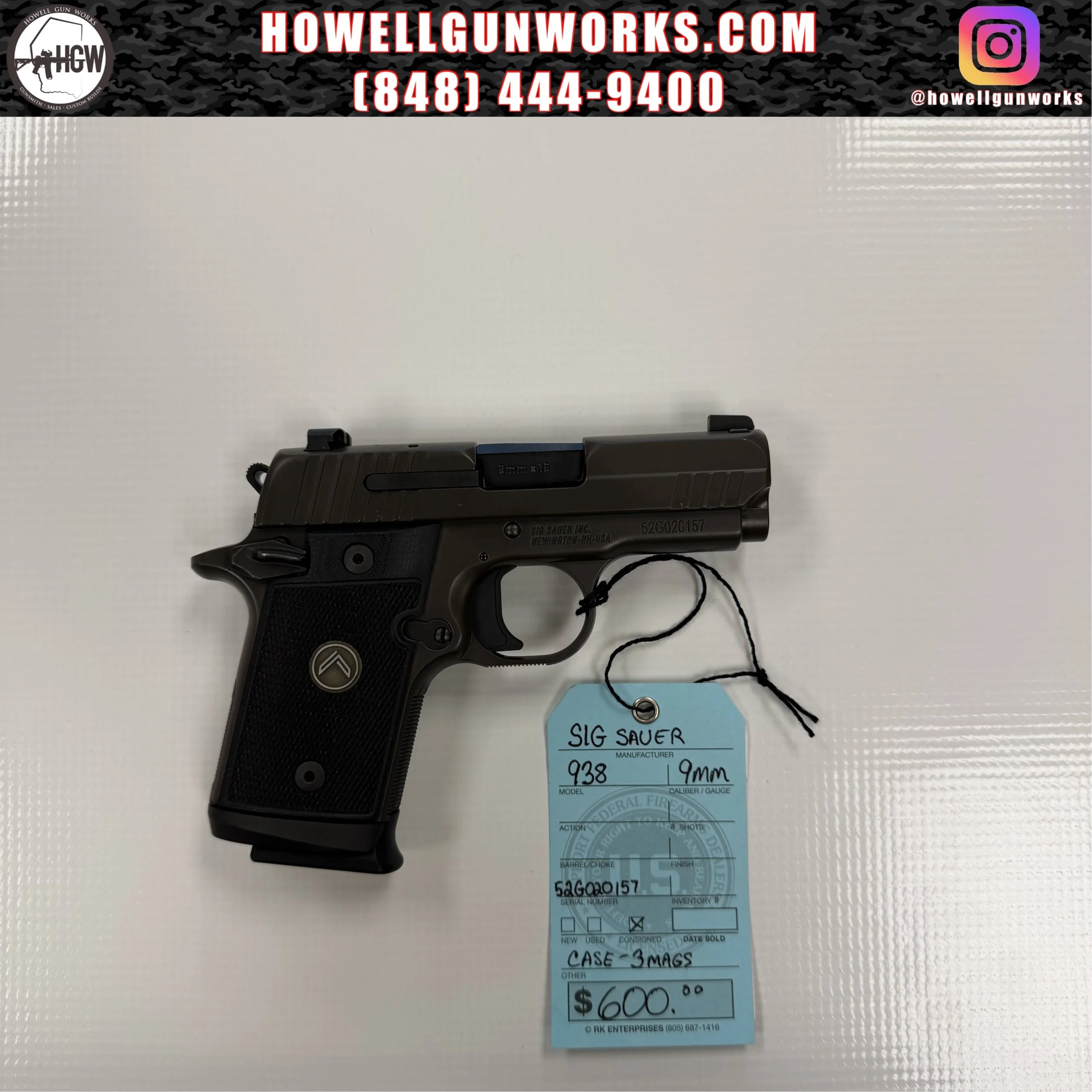 Sig Sauer P938 9mm