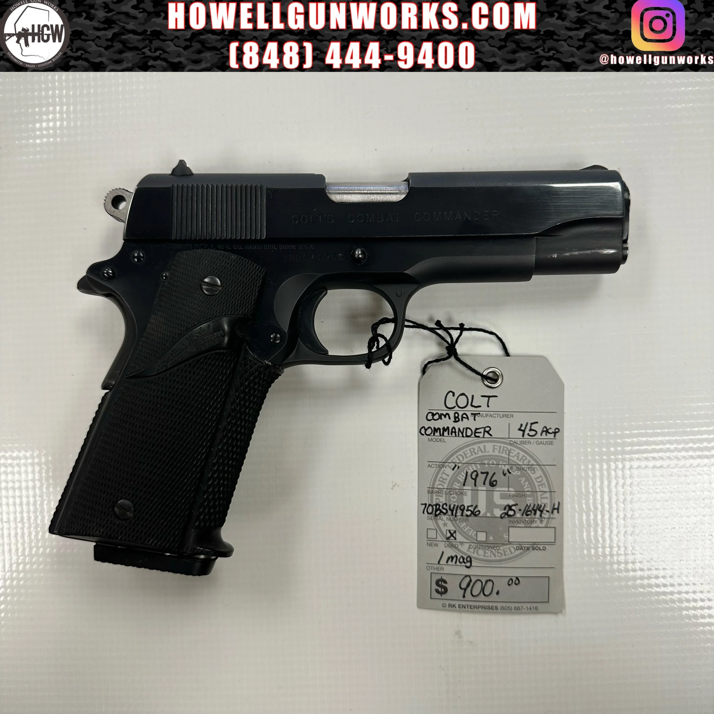 Colt Combat Commander 1911 1976 .45ACP