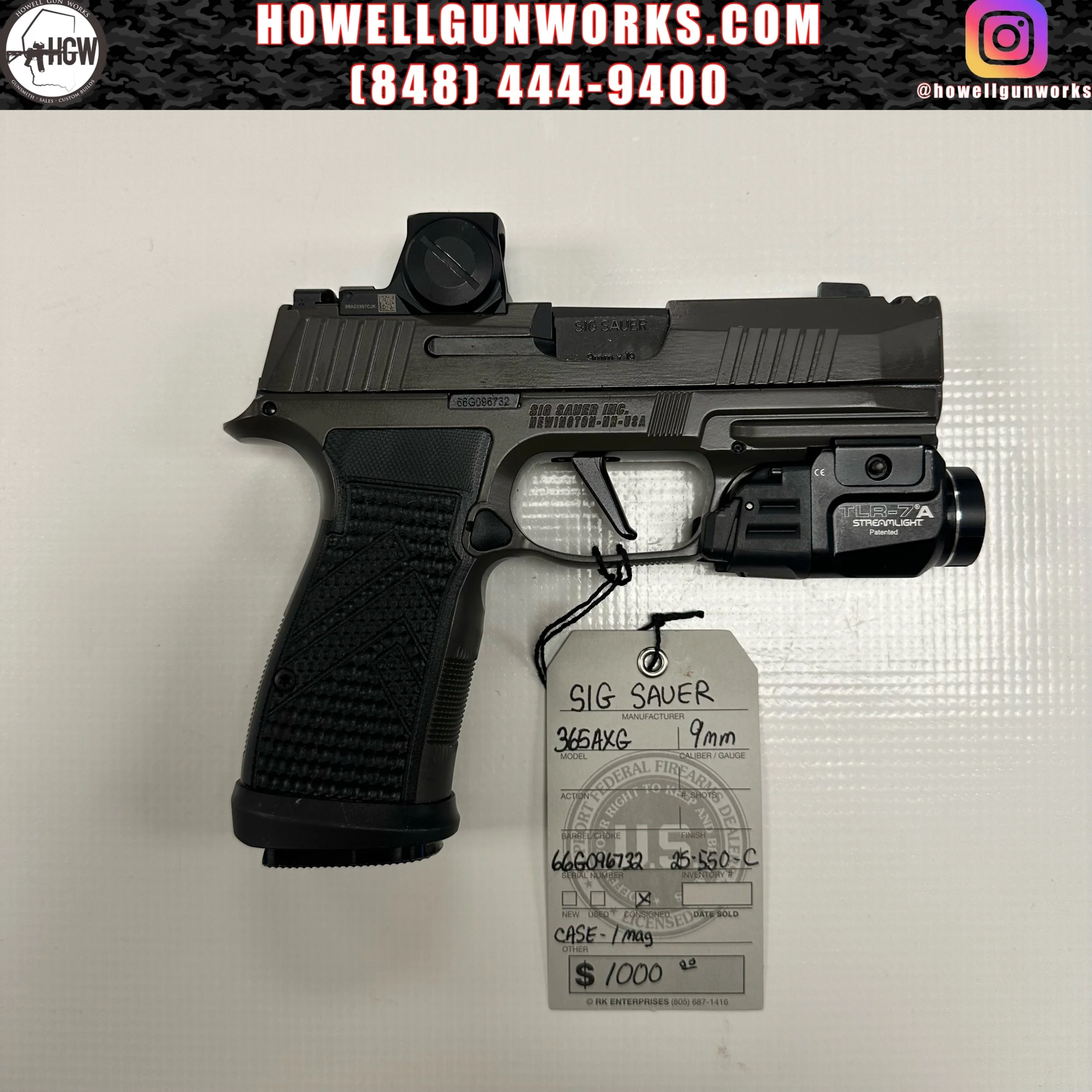 SIG Sauer P365AXG 9mm