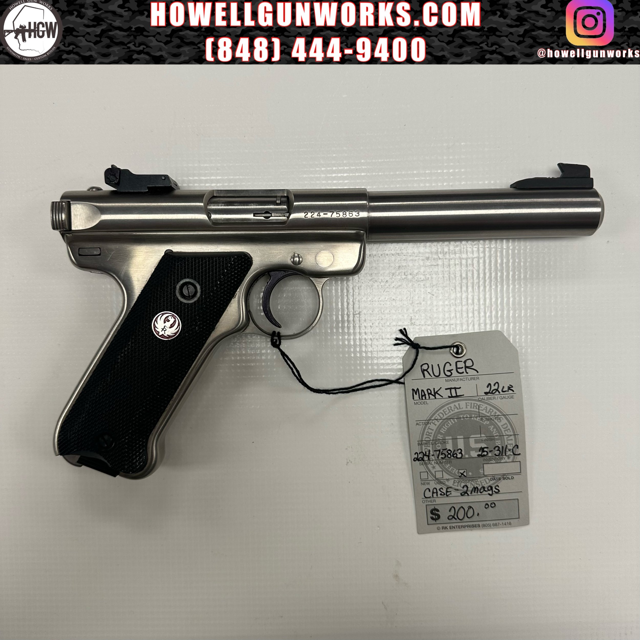 Ruger Mark II .22LR