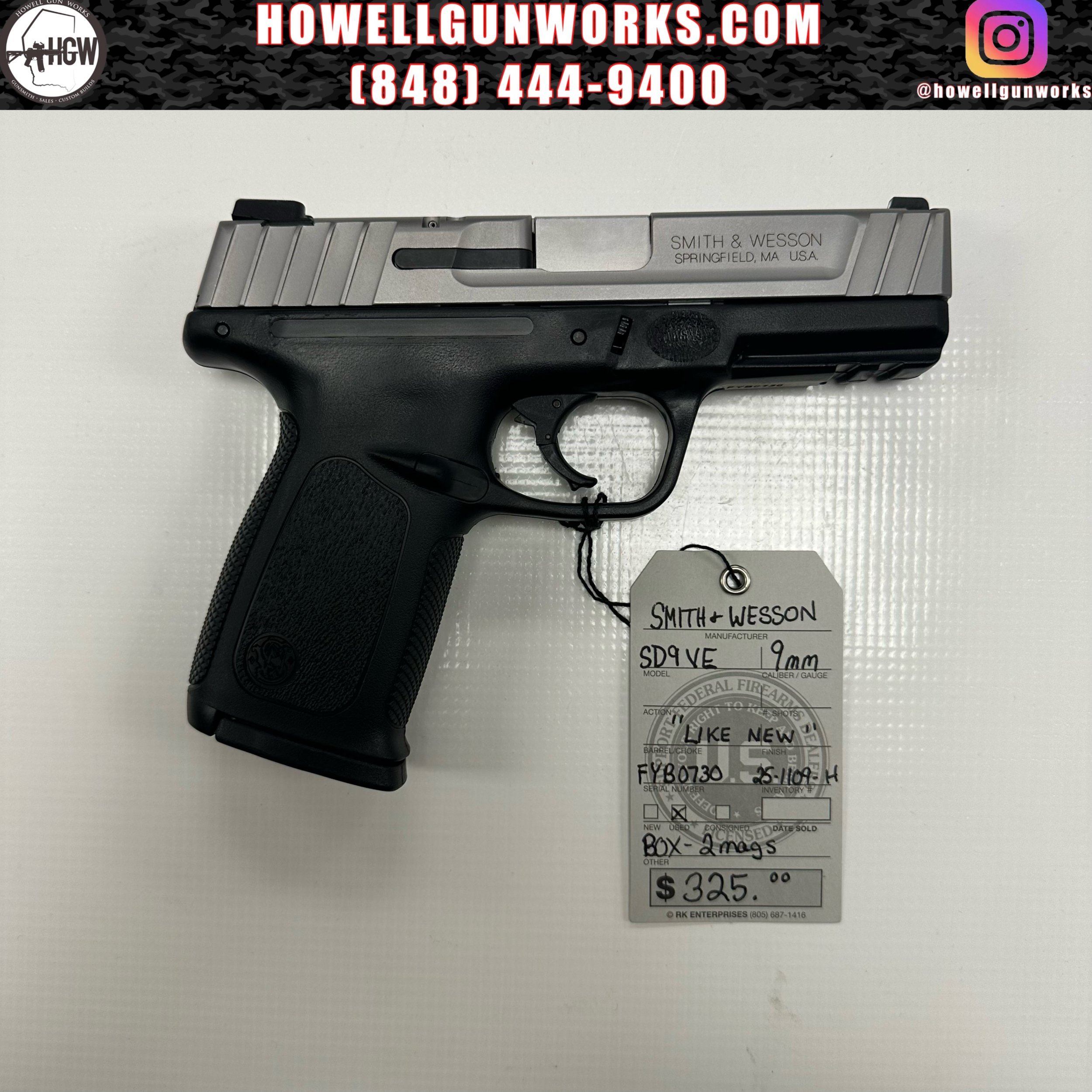 Smith & Wesson SD9VE 9mm